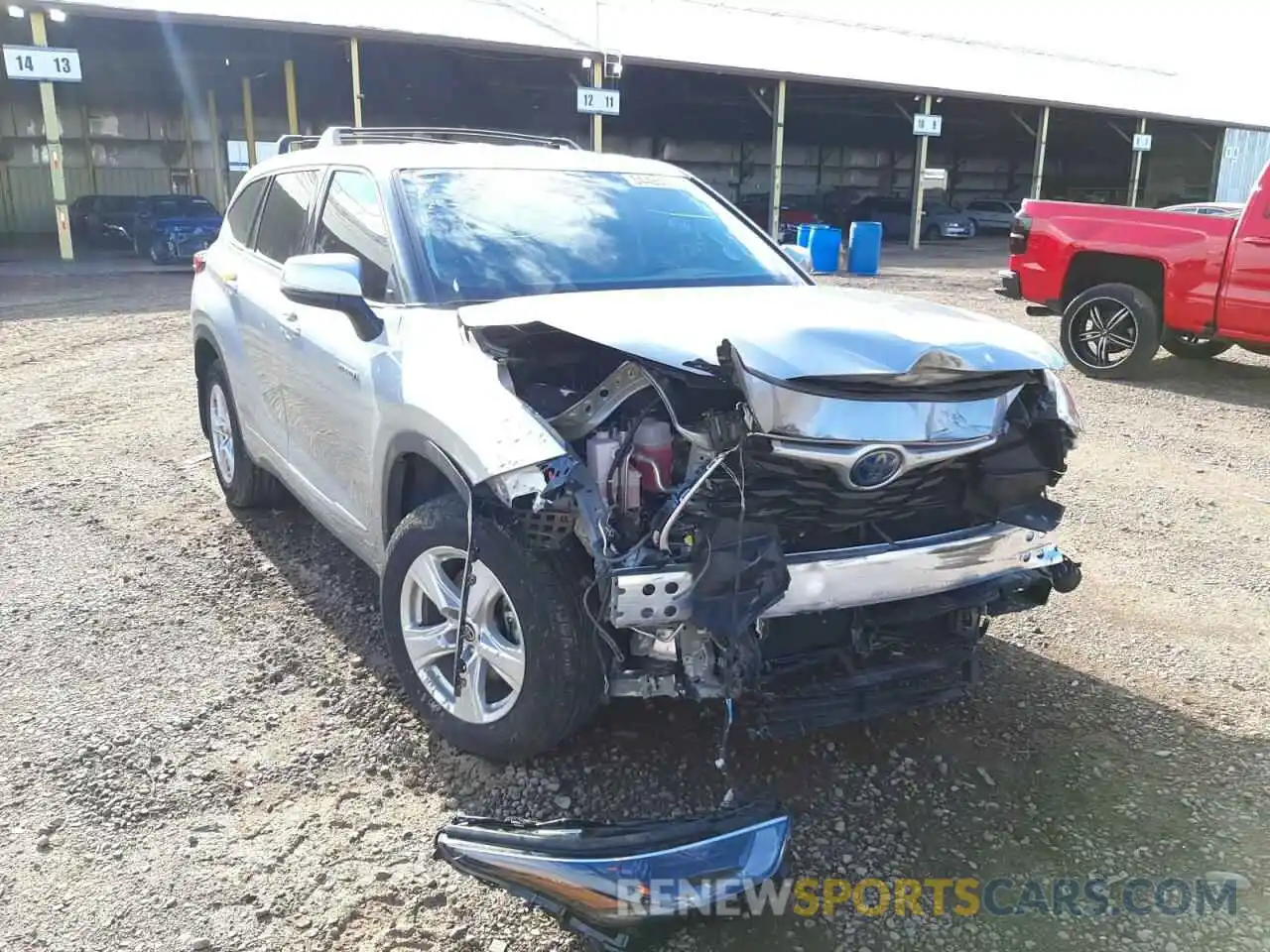 1 Photograph of a damaged car 5TDBBRCH1MS520042 TOYOTA HIGHLANDER 2021