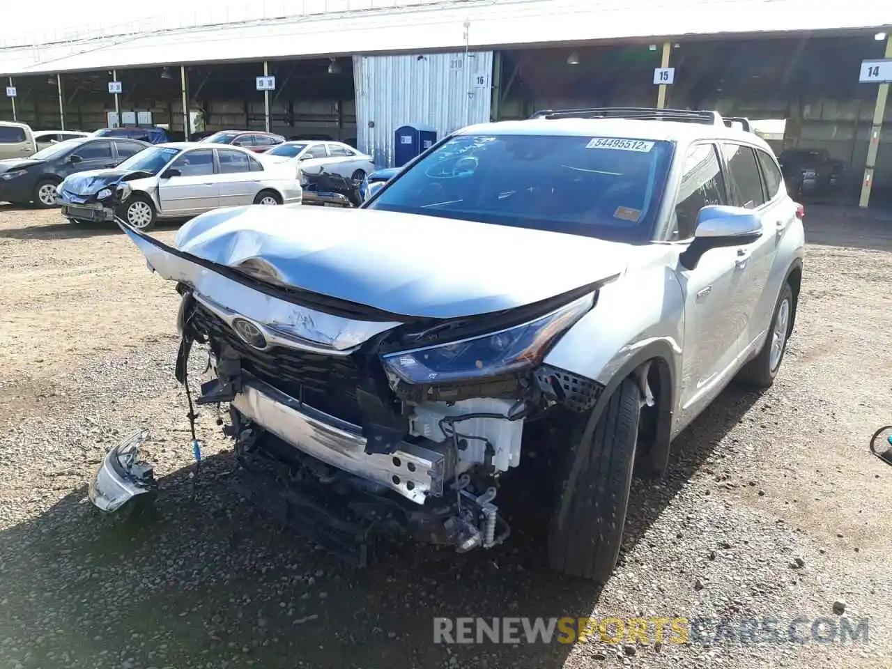 2 Photograph of a damaged car 5TDBBRCH1MS520042 TOYOTA HIGHLANDER 2021