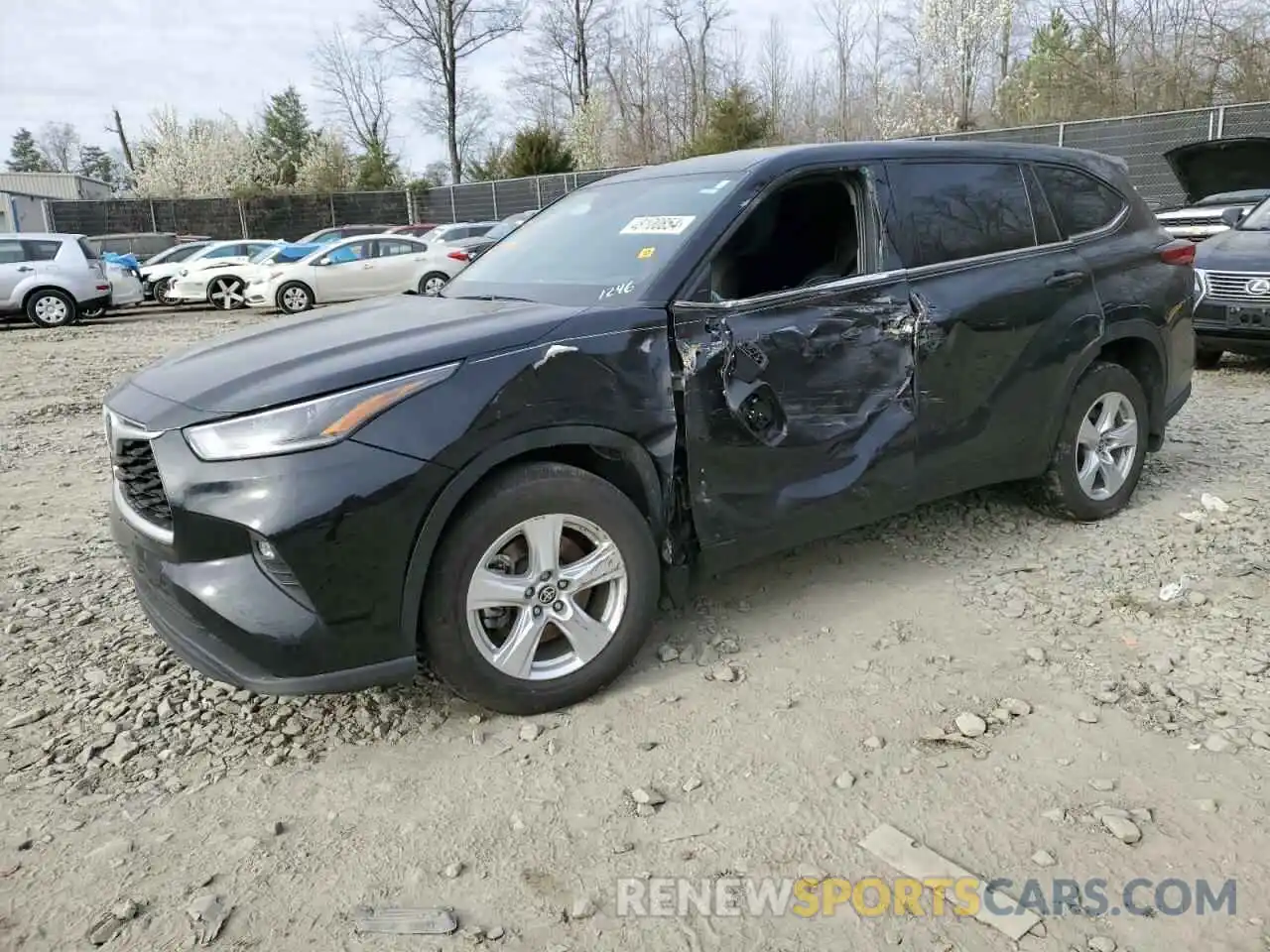 1 Photograph of a damaged car 5TDBBRCH1MS536175 TOYOTA HIGHLANDER 2021