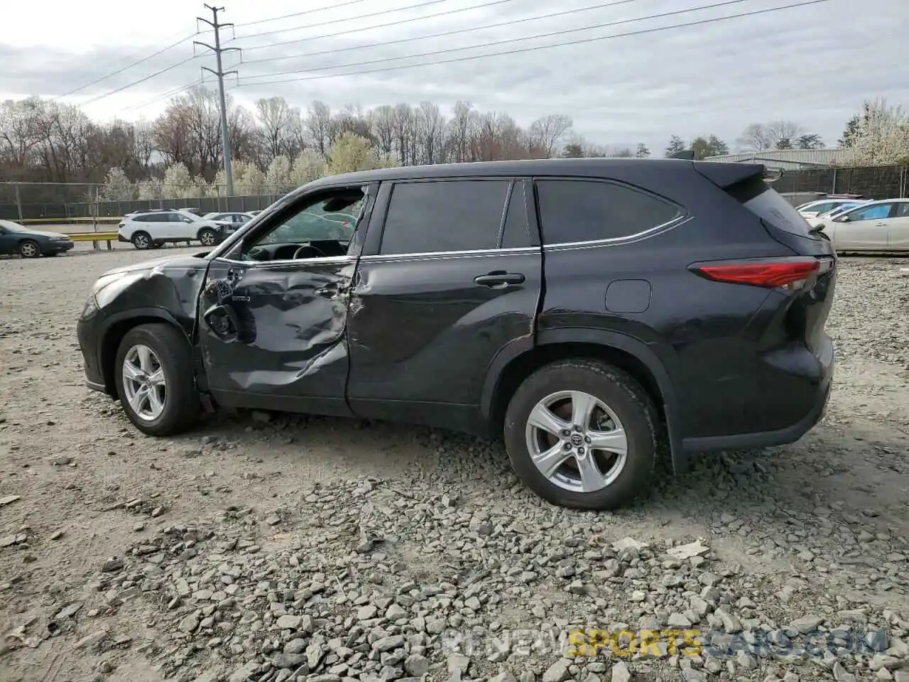 2 Photograph of a damaged car 5TDBBRCH1MS536175 TOYOTA HIGHLANDER 2021