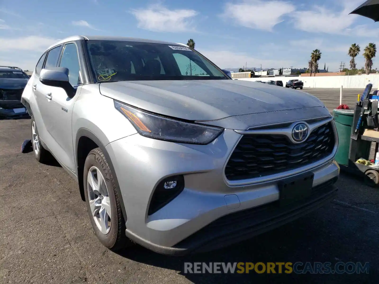 1 Photograph of a damaged car 5TDBBRCH3MS525453 TOYOTA HIGHLANDER 2021