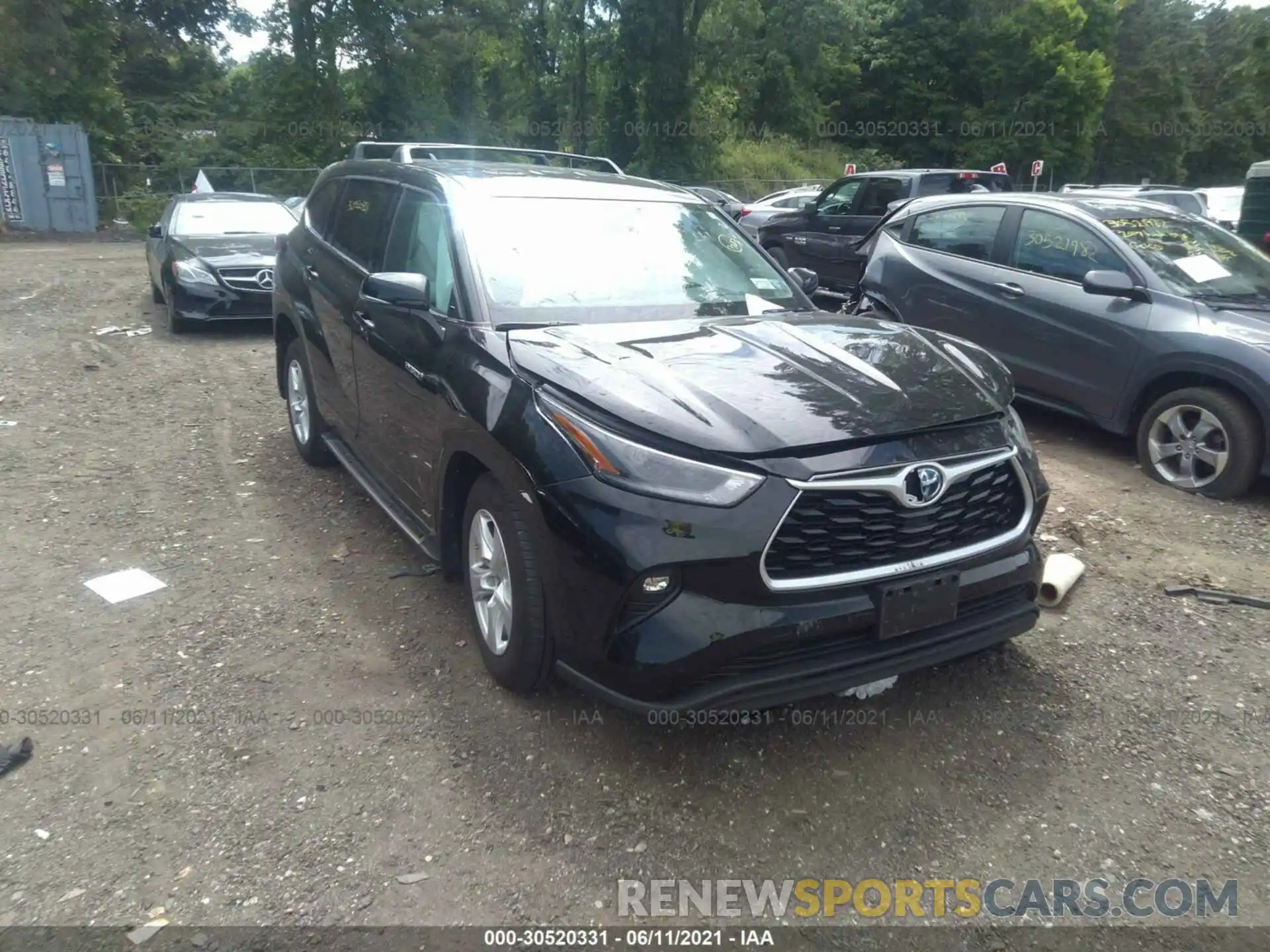 1 Photograph of a damaged car 5TDBBRCH4MS522822 TOYOTA HIGHLANDER 2021