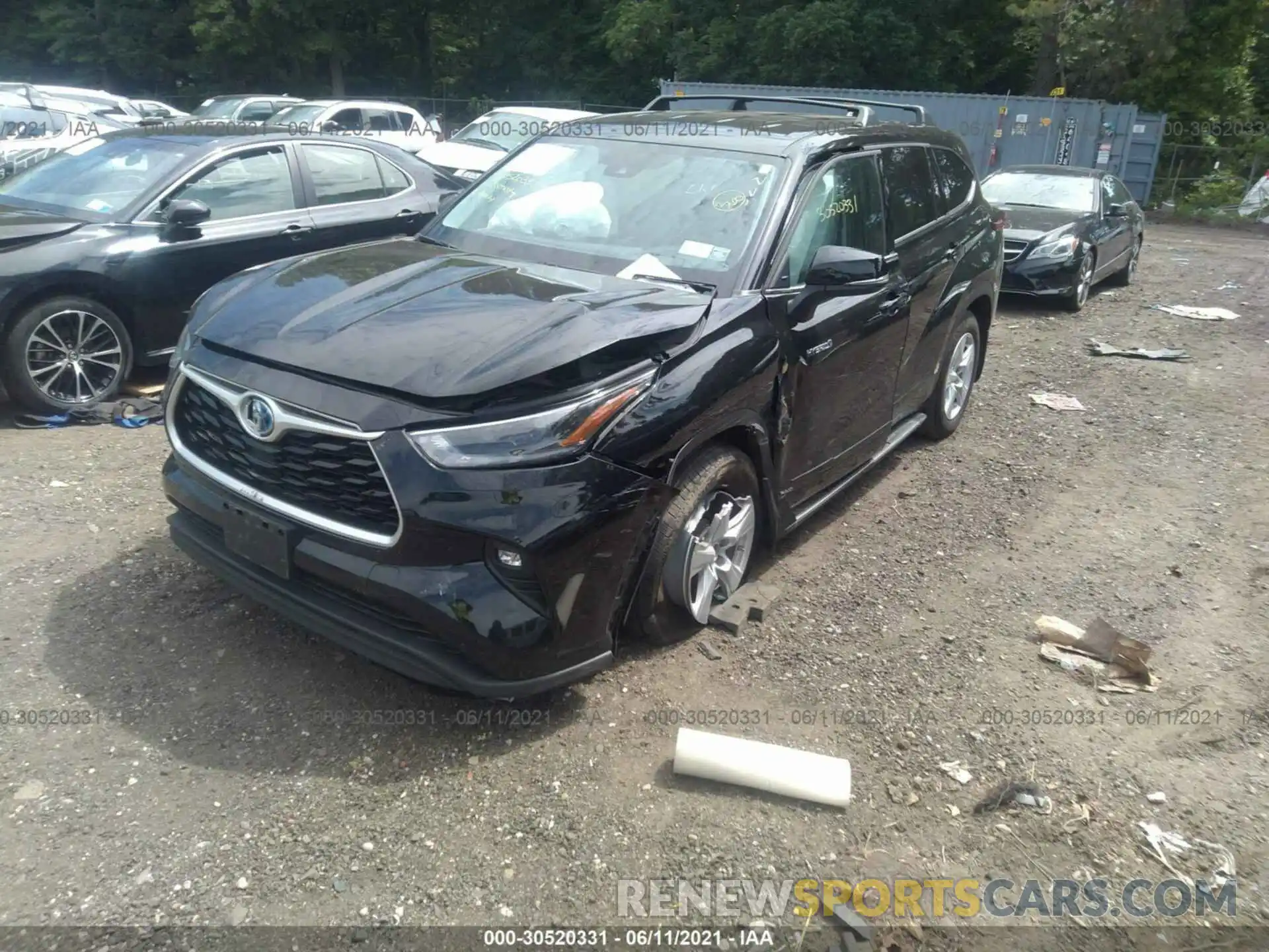 2 Photograph of a damaged car 5TDBBRCH4MS522822 TOYOTA HIGHLANDER 2021