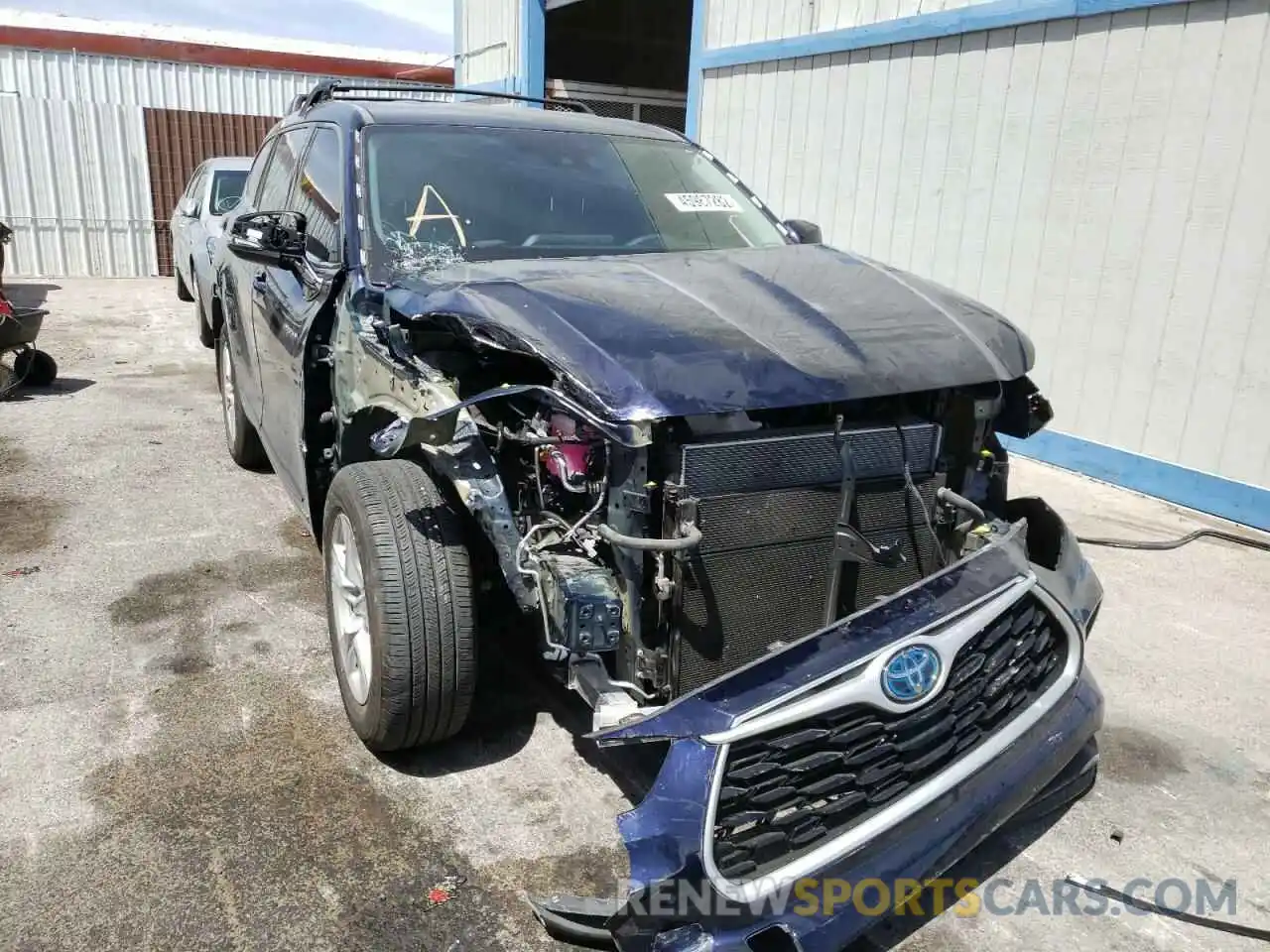 1 Photograph of a damaged car 5TDBBRCH5MS517712 TOYOTA HIGHLANDER 2021