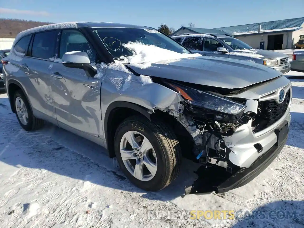 1 Photograph of a damaged car 5TDBBRCH5MS533473 TOYOTA HIGHLANDER 2021