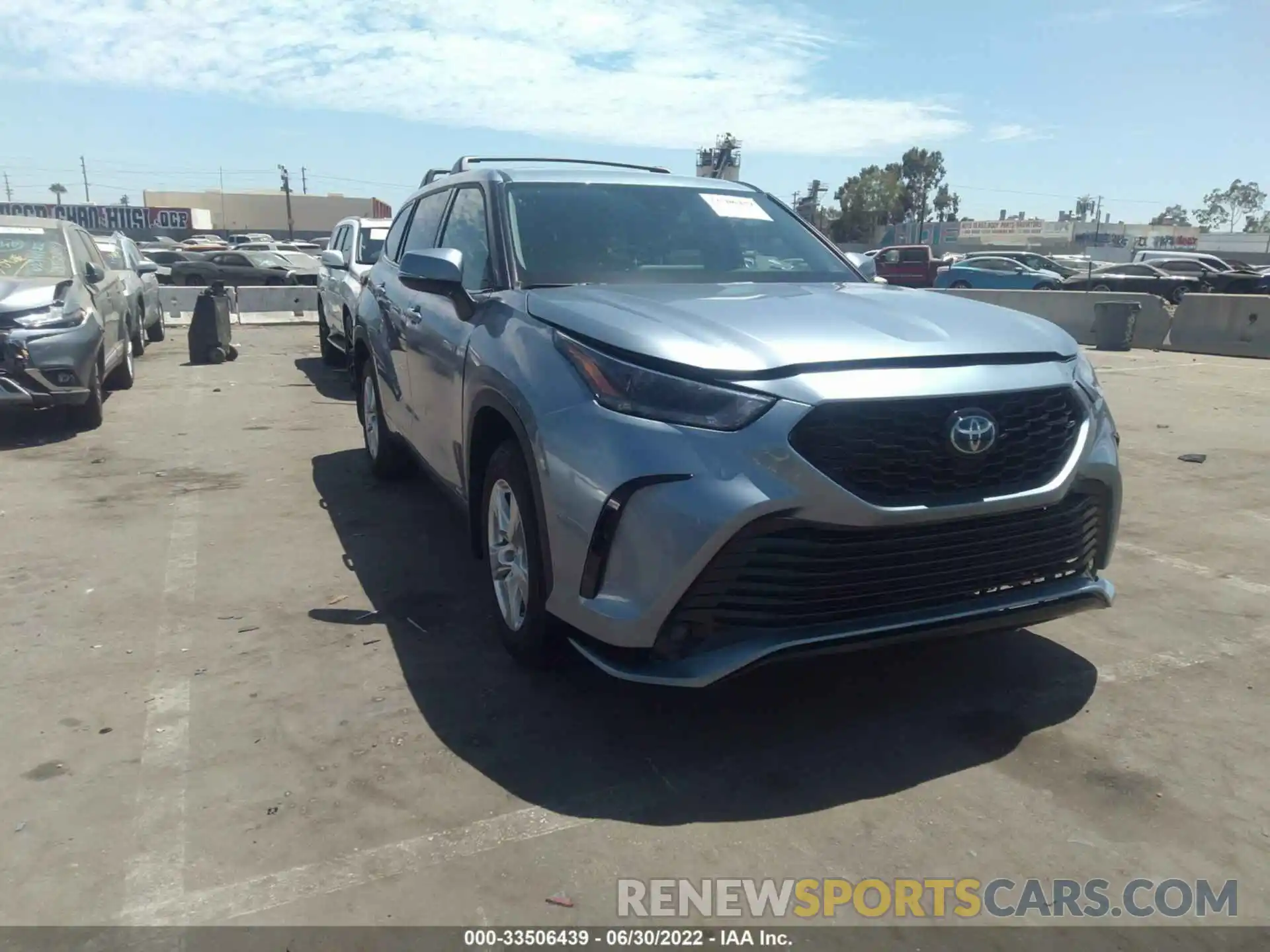 1 Photograph of a damaged car 5TDBBRCH6MS067410 TOYOTA HIGHLANDER 2021