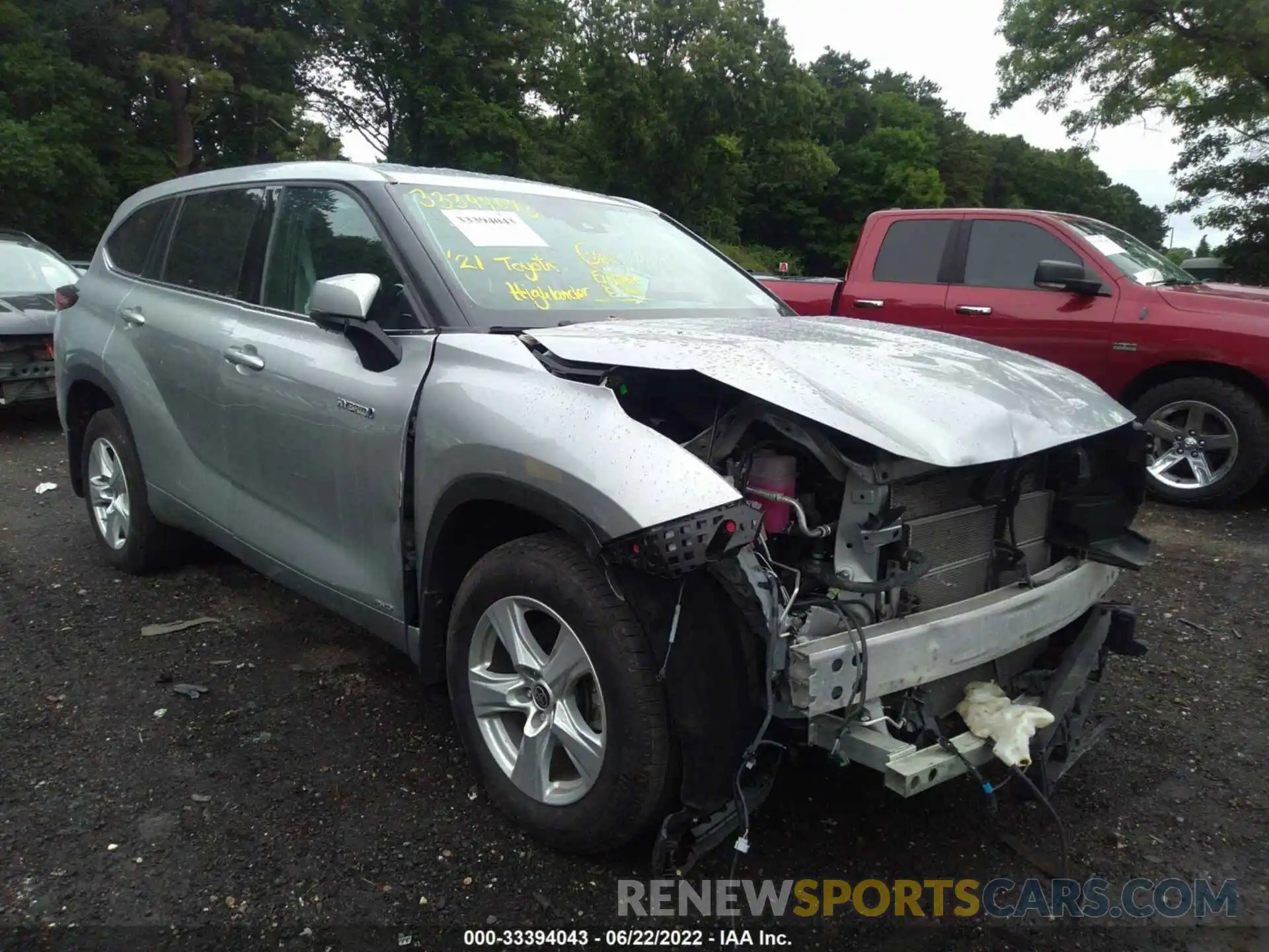 6 Photograph of a damaged car 5TDBBRCH6MS530128 TOYOTA HIGHLANDER 2021