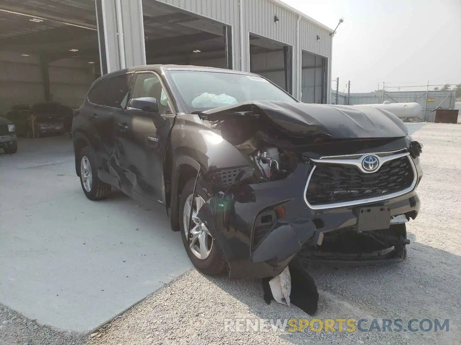 1 Photograph of a damaged car 5TDBBRCH7MS041379 TOYOTA HIGHLANDER 2021