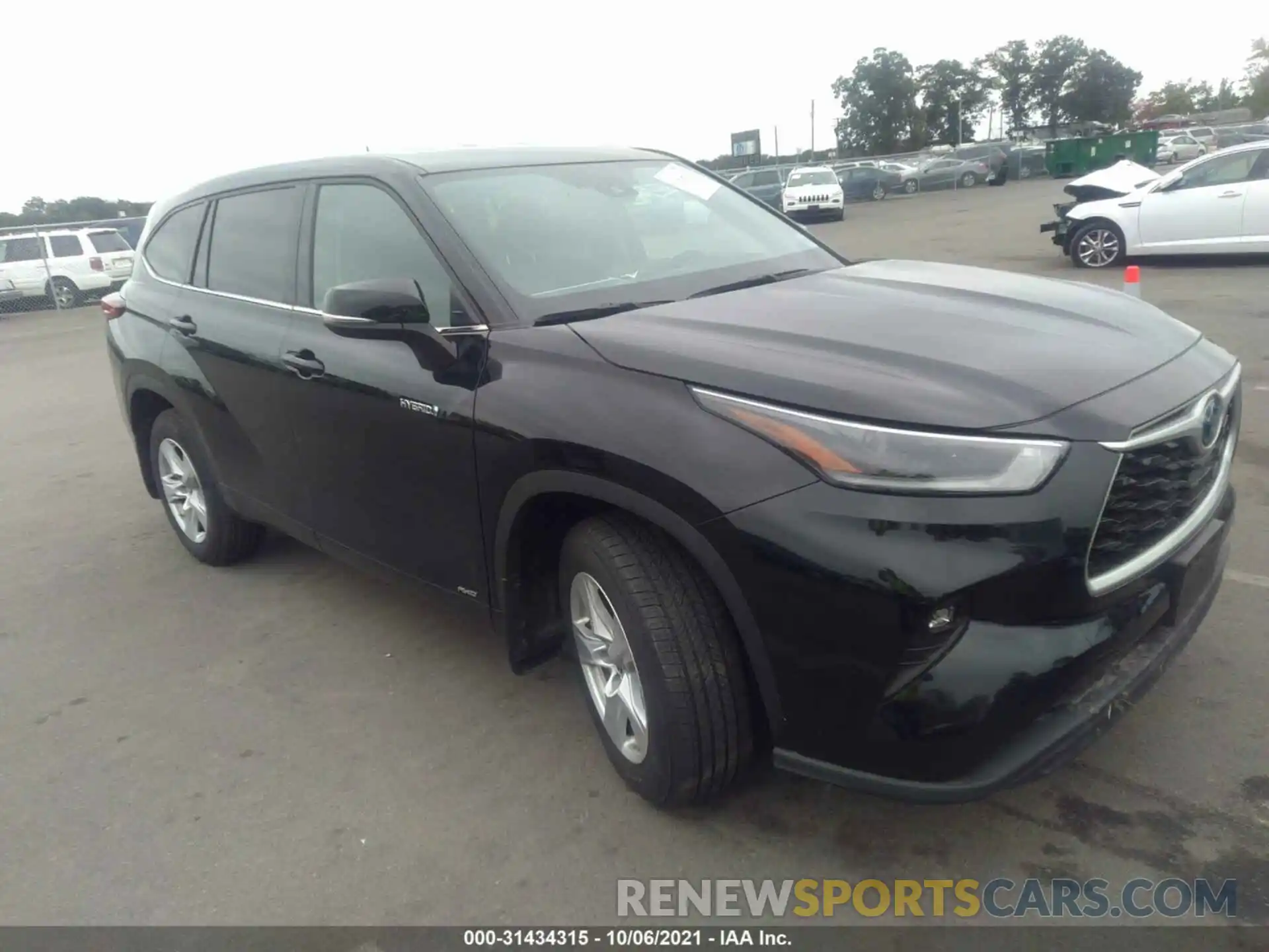 1 Photograph of a damaged car 5TDBBRCH8MS050236 TOYOTA HIGHLANDER 2021