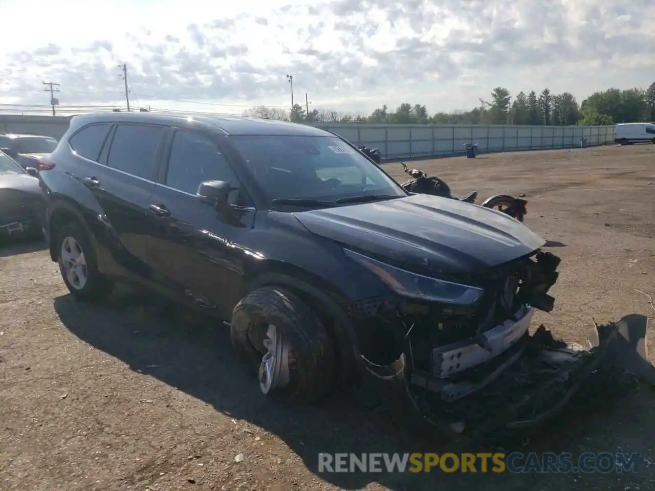 1 Photograph of a damaged car 5TDBBRCH8MS061222 TOYOTA HIGHLANDER 2021