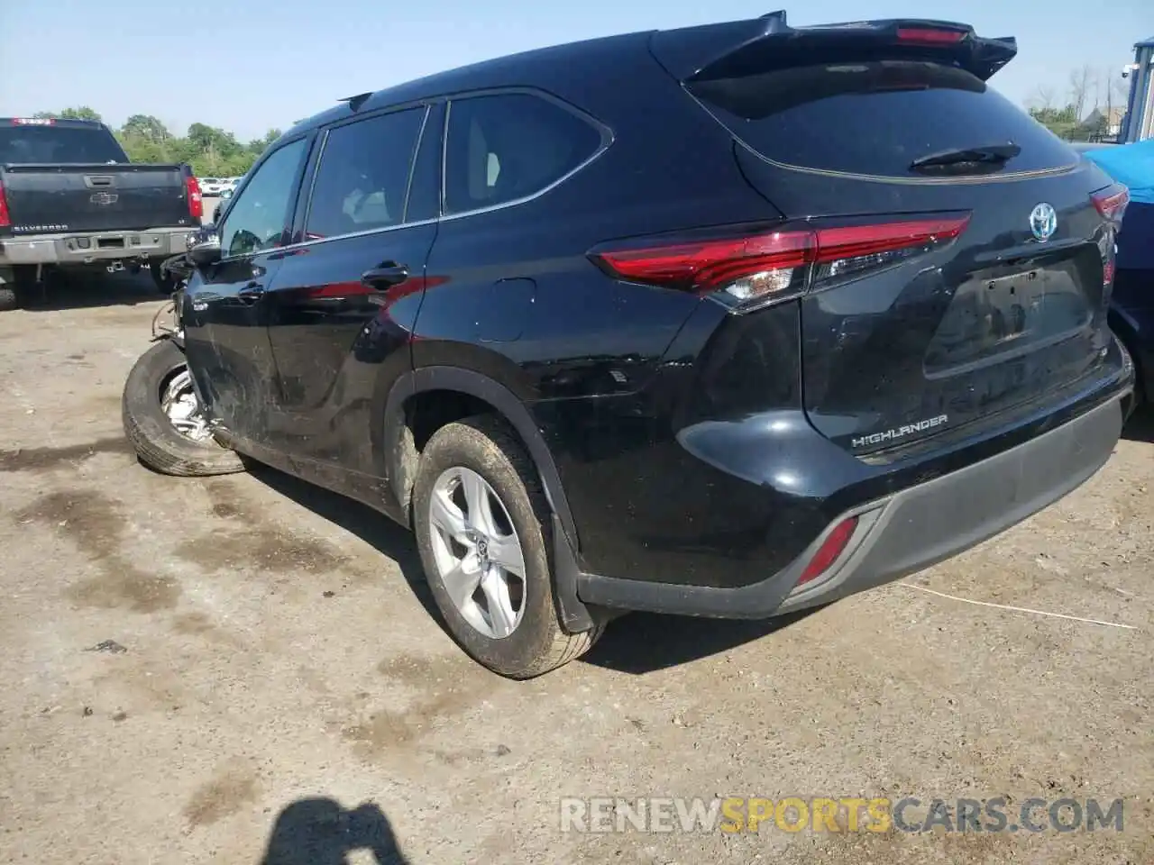 3 Photograph of a damaged car 5TDBBRCH8MS061222 TOYOTA HIGHLANDER 2021