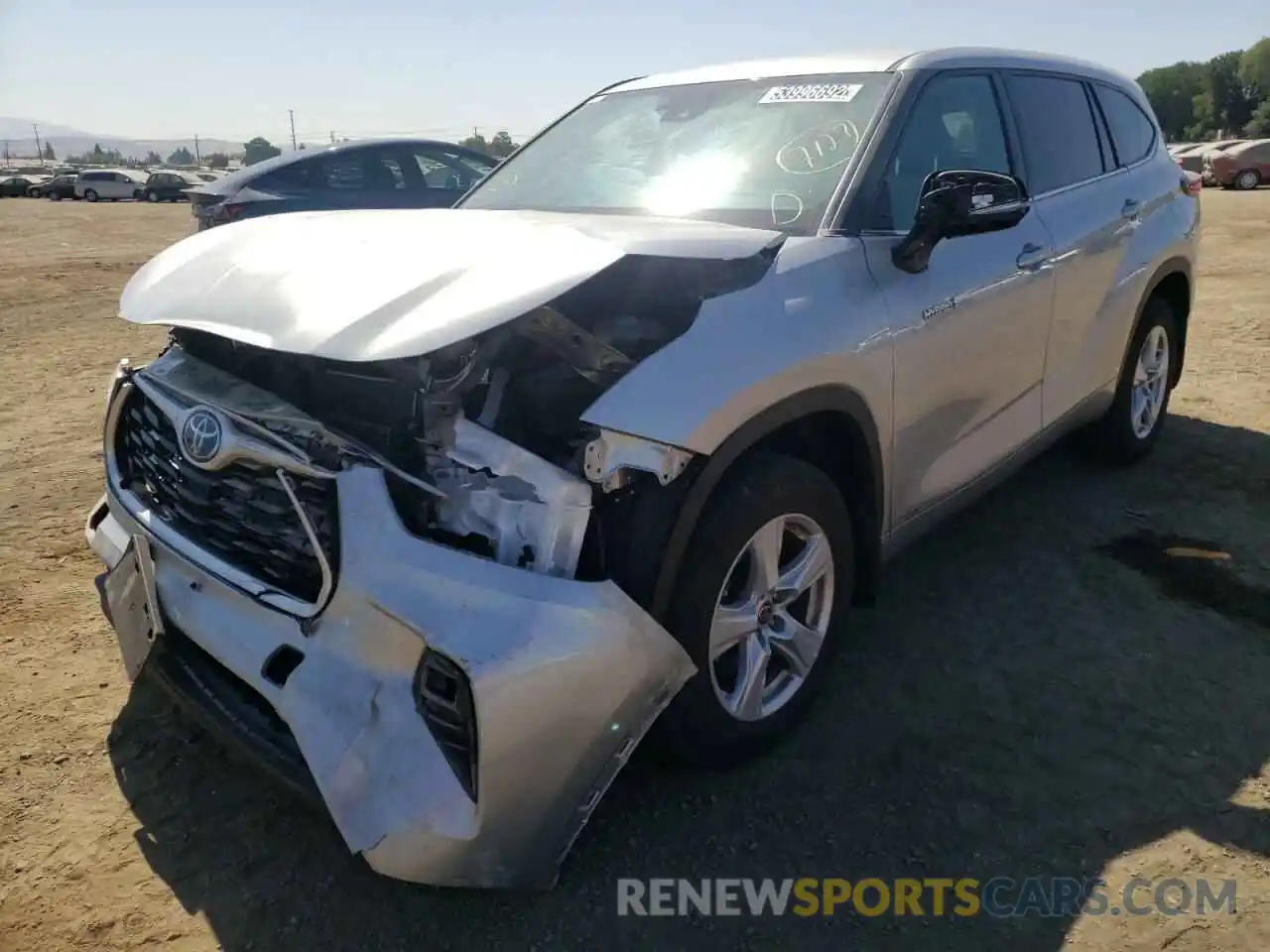 2 Photograph of a damaged car 5TDBBRCH8MS063181 TOYOTA HIGHLANDER 2021