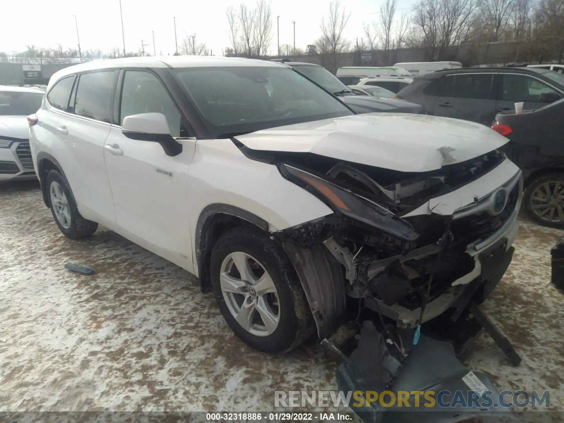 1 Photograph of a damaged car 5TDBBRCH9MS026219 TOYOTA HIGHLANDER 2021