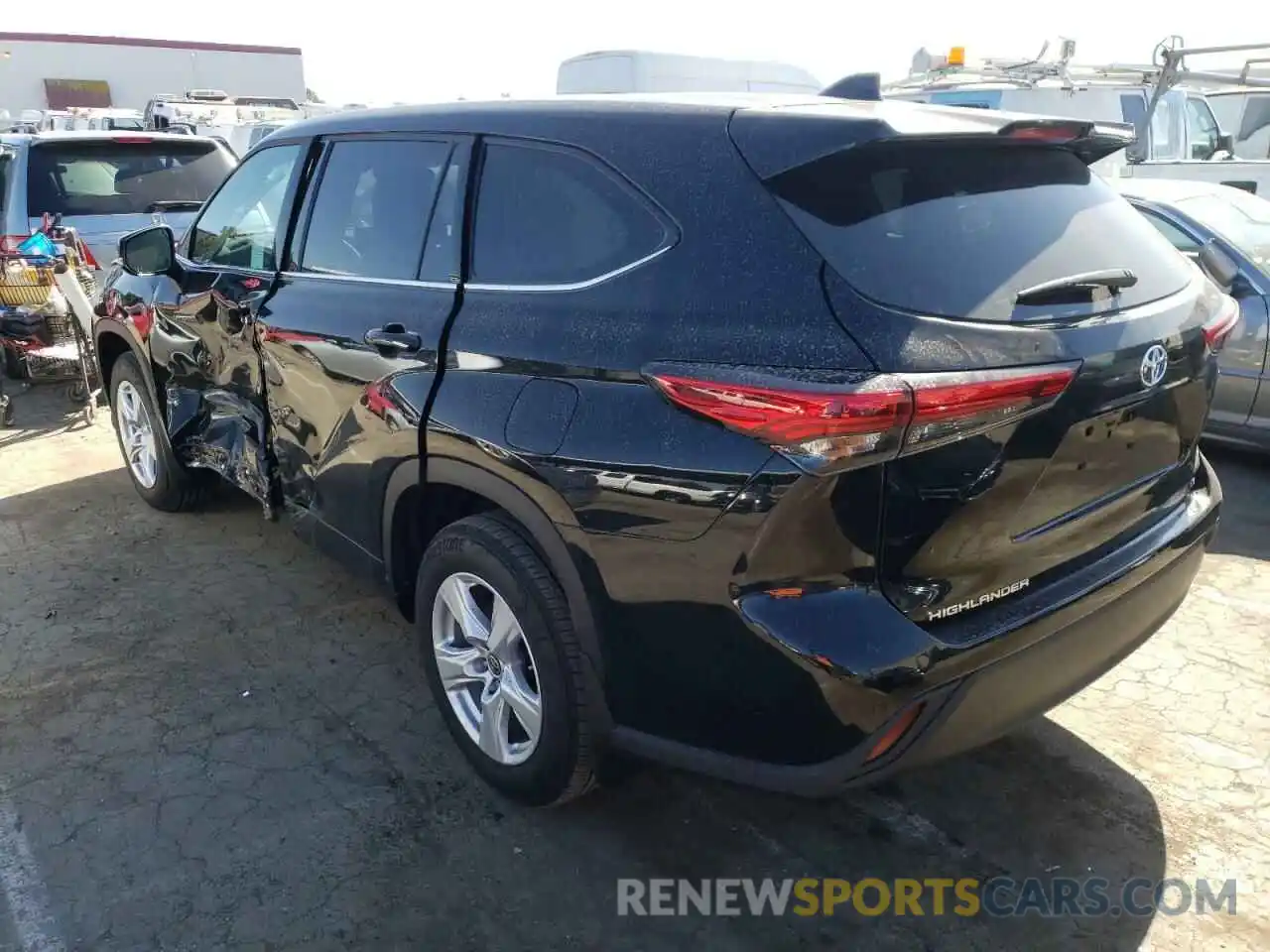 3 Photograph of a damaged car 5TDBBRCH9MS537185 TOYOTA HIGHLANDER 2021