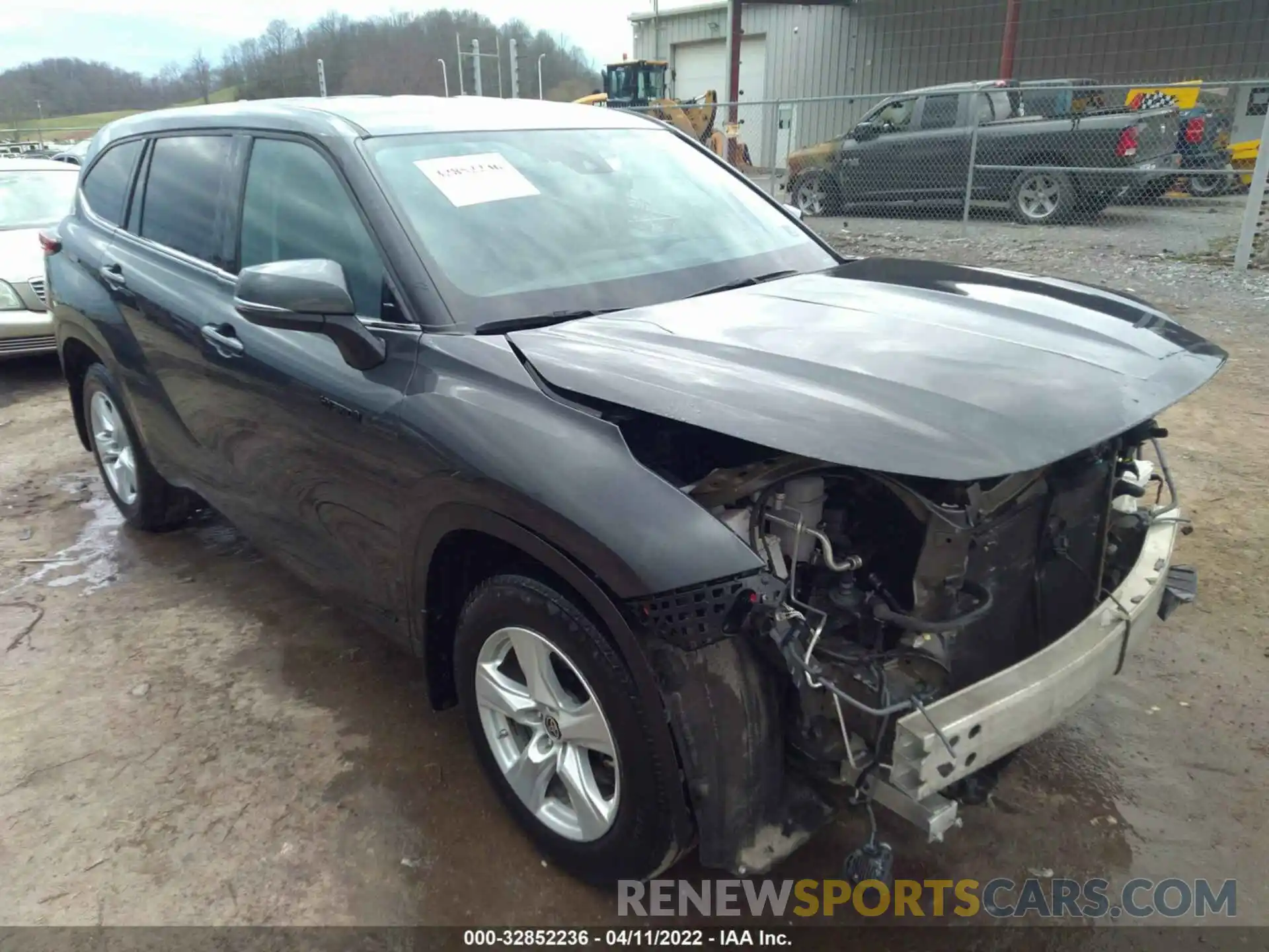 1 Photograph of a damaged car 5TDBBRCHXMS521710 TOYOTA HIGHLANDER 2021