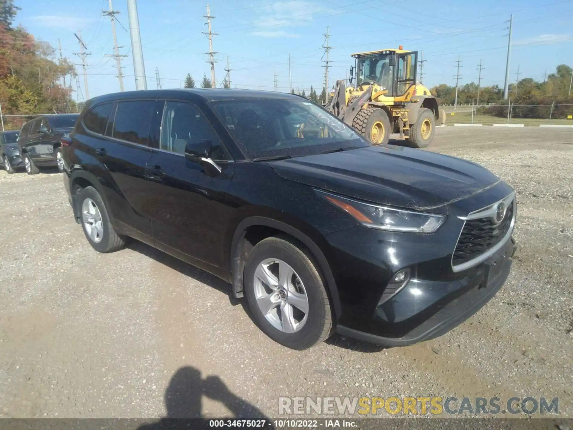 1 Photograph of a damaged car 5TDBZRBH0MS119305 TOYOTA HIGHLANDER 2021