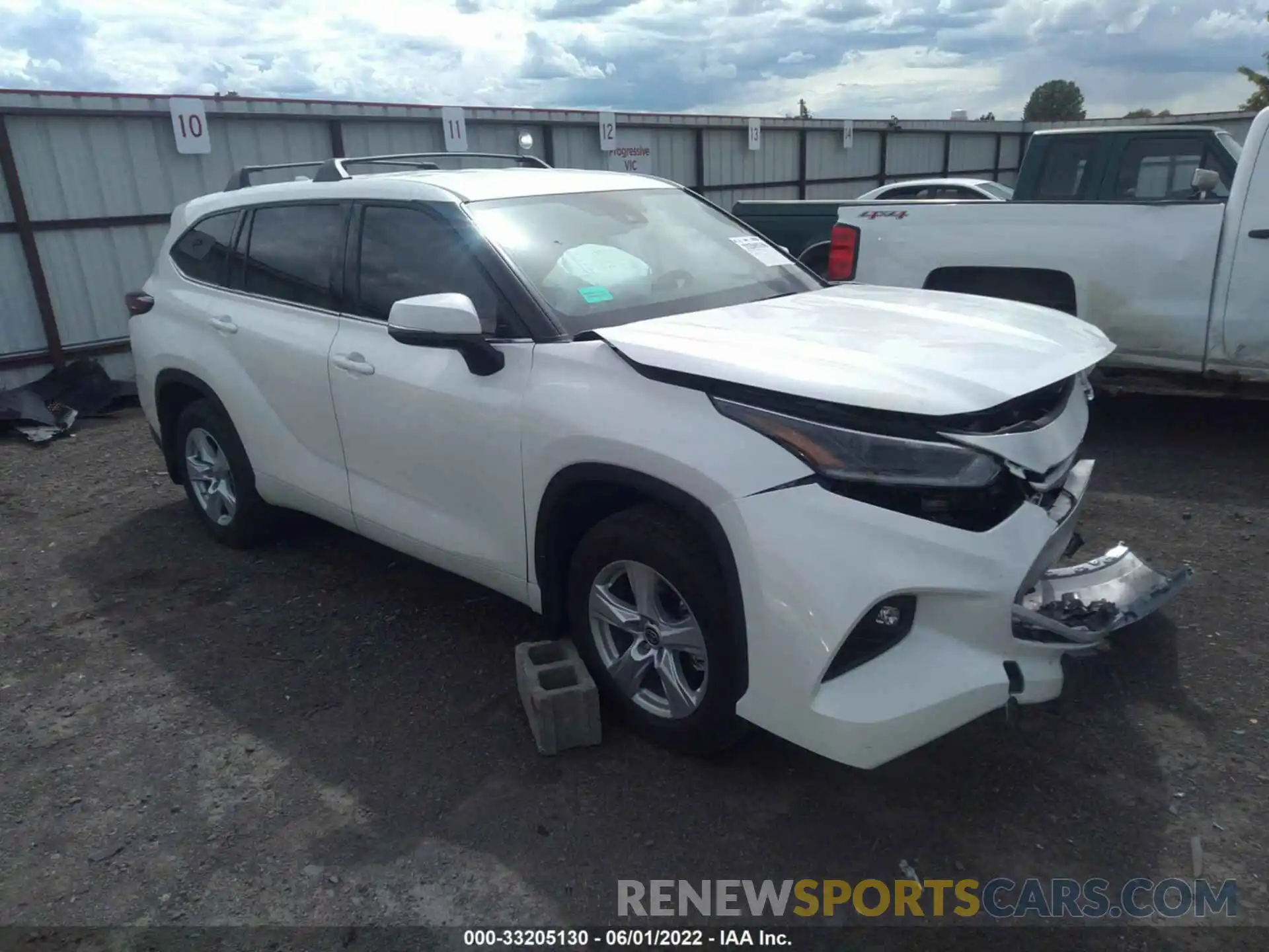 1 Photograph of a damaged car 5TDBZRBH0MS141675 TOYOTA HIGHLANDER 2021