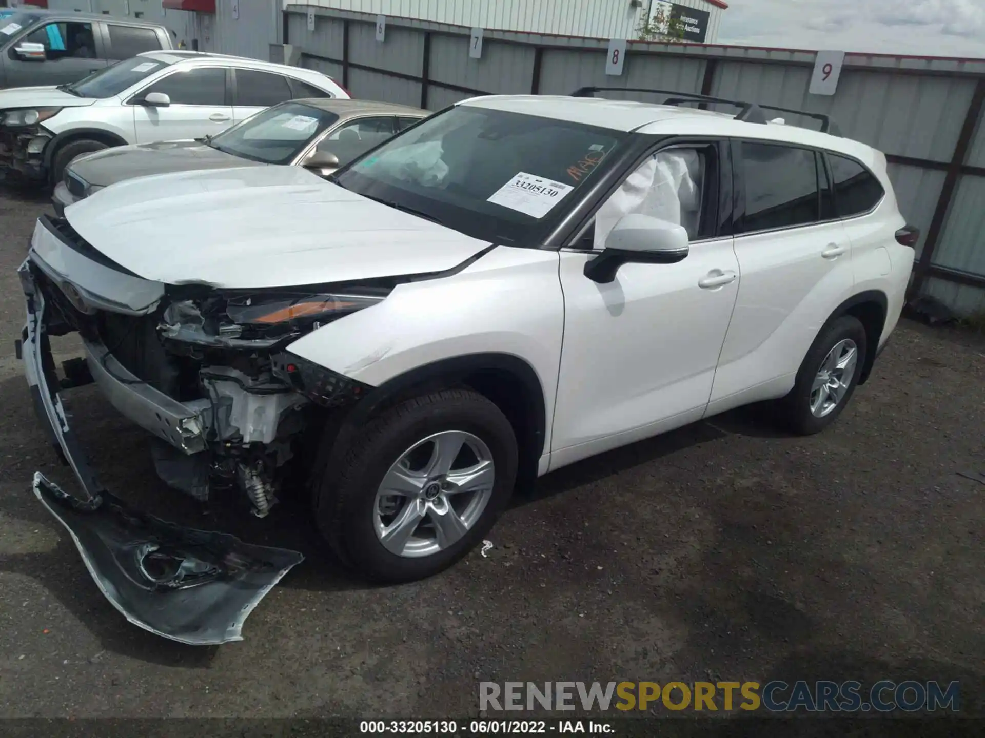 2 Photograph of a damaged car 5TDBZRBH0MS141675 TOYOTA HIGHLANDER 2021