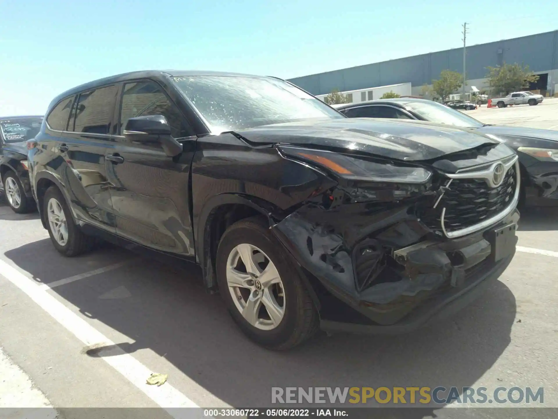 1 Photograph of a damaged car 5TDBZRBH0MS538397 TOYOTA HIGHLANDER 2021