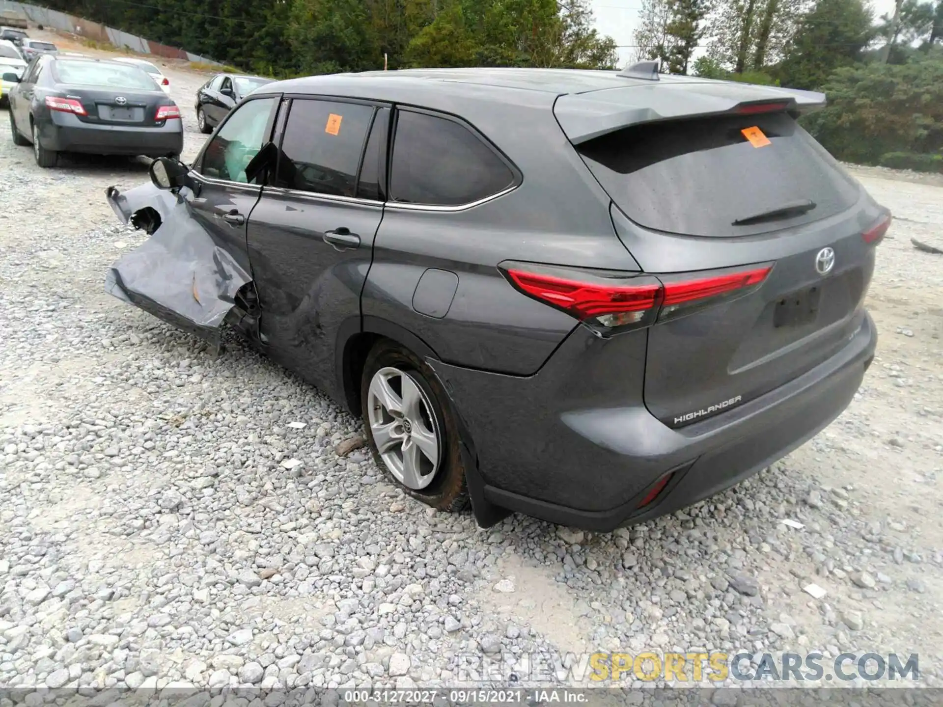 3 Photograph of a damaged car 5TDBZRBH0MS544068 TOYOTA HIGHLANDER 2021