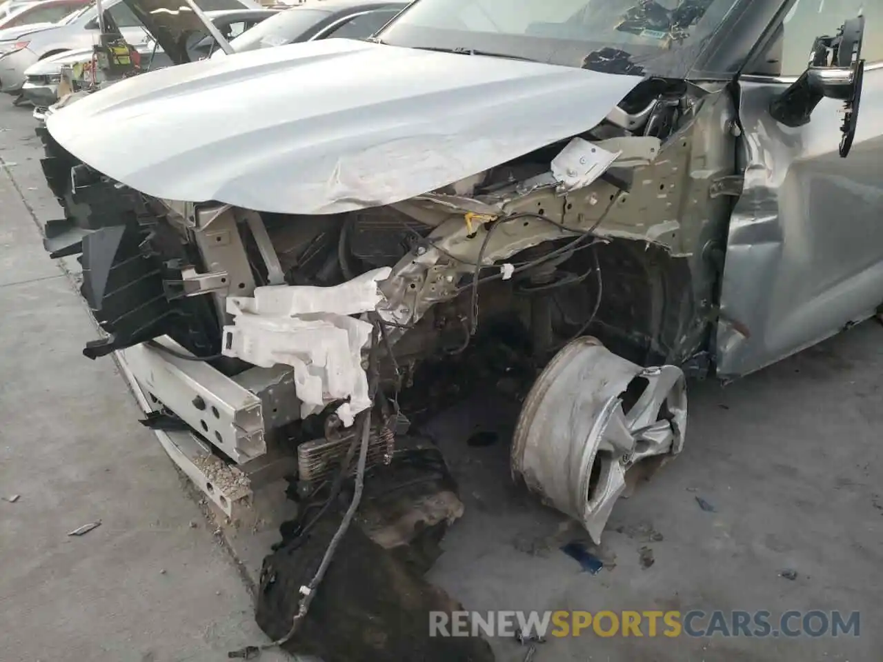 9 Photograph of a damaged car 5TDBZRBH1MS093636 TOYOTA HIGHLANDER 2021