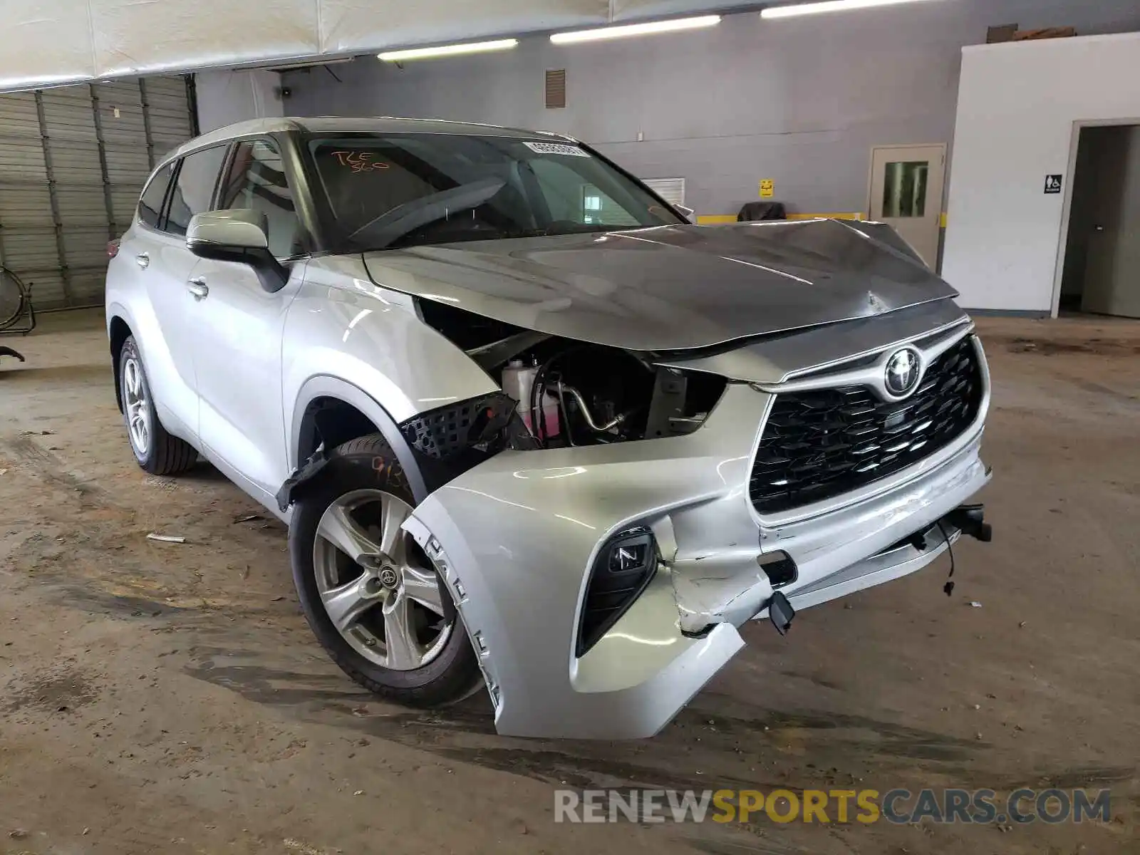 1 Photograph of a damaged car 5TDBZRBH1MS099761 TOYOTA HIGHLANDER 2021