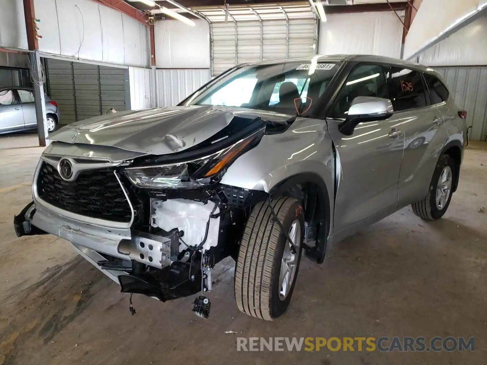 2 Photograph of a damaged car 5TDBZRBH1MS099761 TOYOTA HIGHLANDER 2021