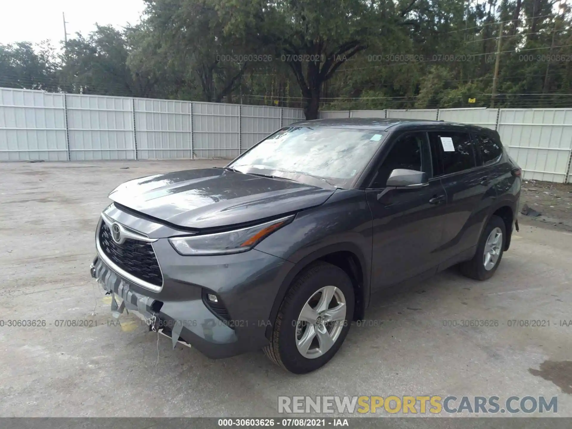 2 Photograph of a damaged car 5TDBZRBH1MS124108 TOYOTA HIGHLANDER 2021