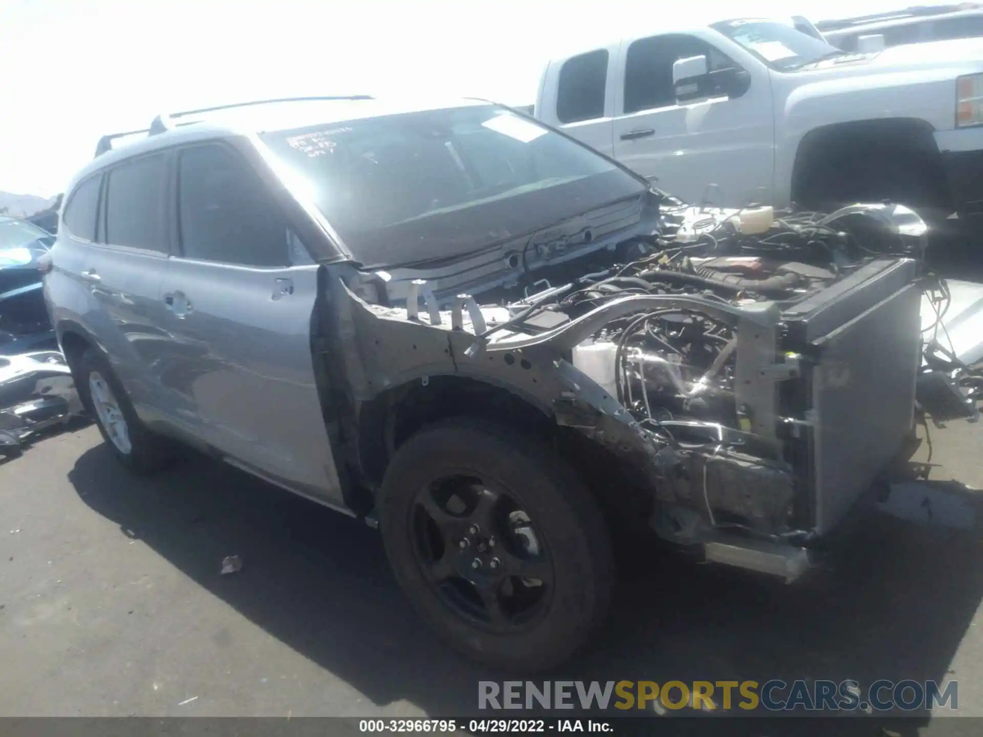 1 Photograph of a damaged car 5TDBZRBH1MS126957 TOYOTA HIGHLANDER 2021