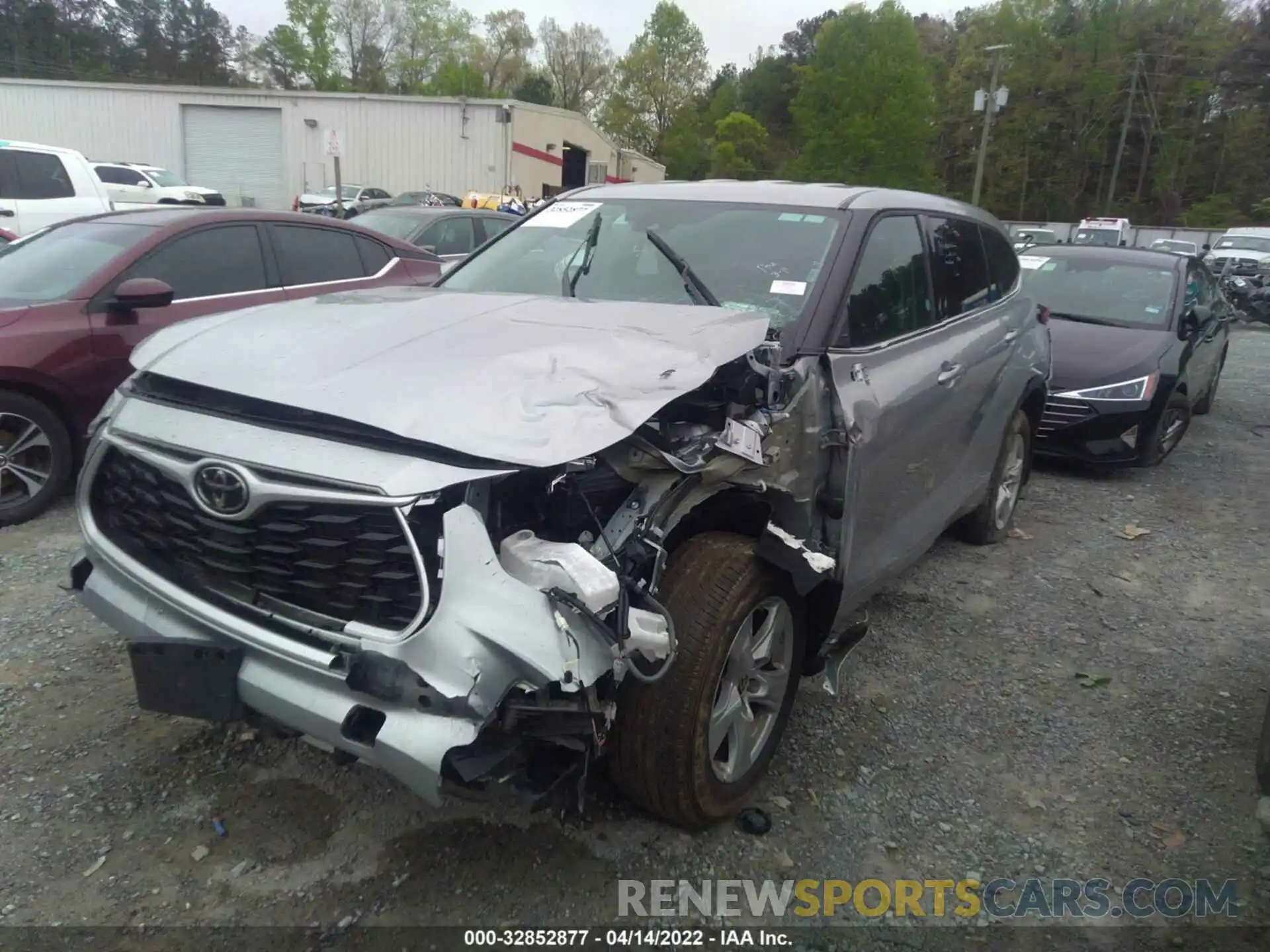 2 Photograph of a damaged car 5TDBZRBH1MS545505 TOYOTA HIGHLANDER 2021