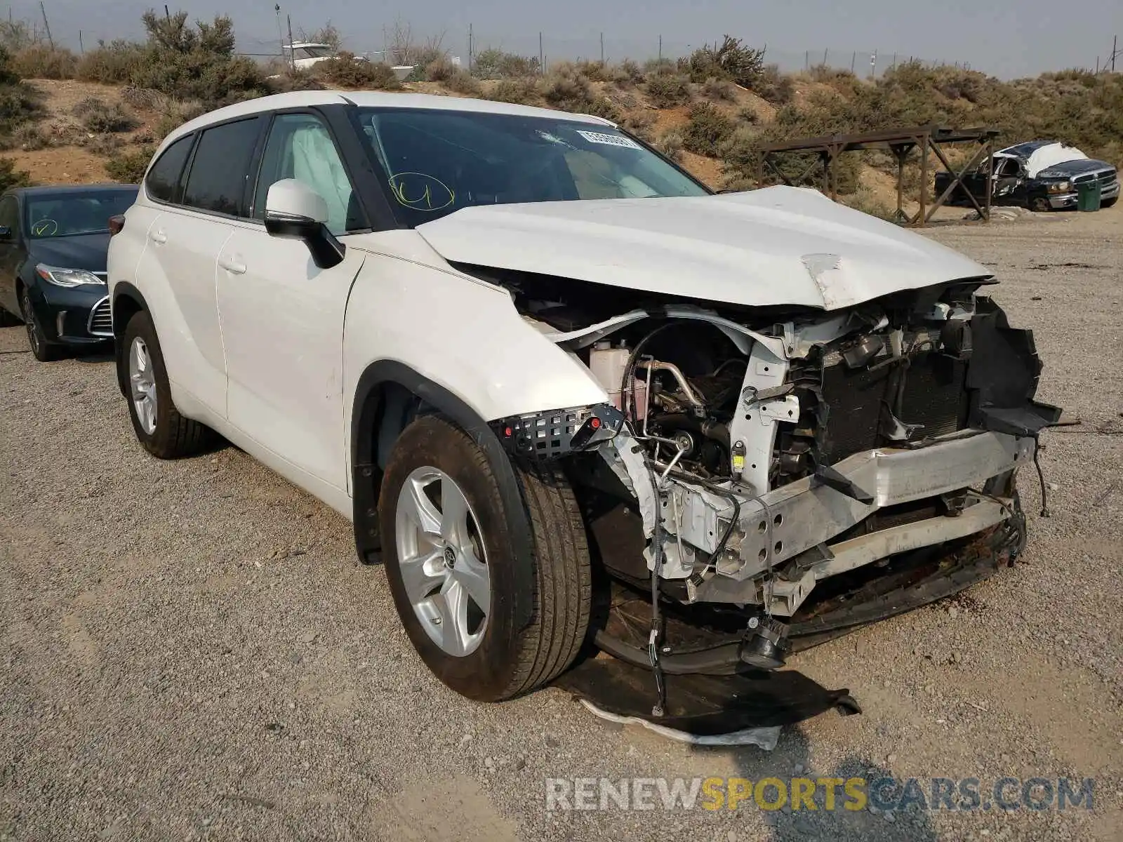 1 Photograph of a damaged car 5TDBZRBH2MS057101 TOYOTA HIGHLANDER 2021