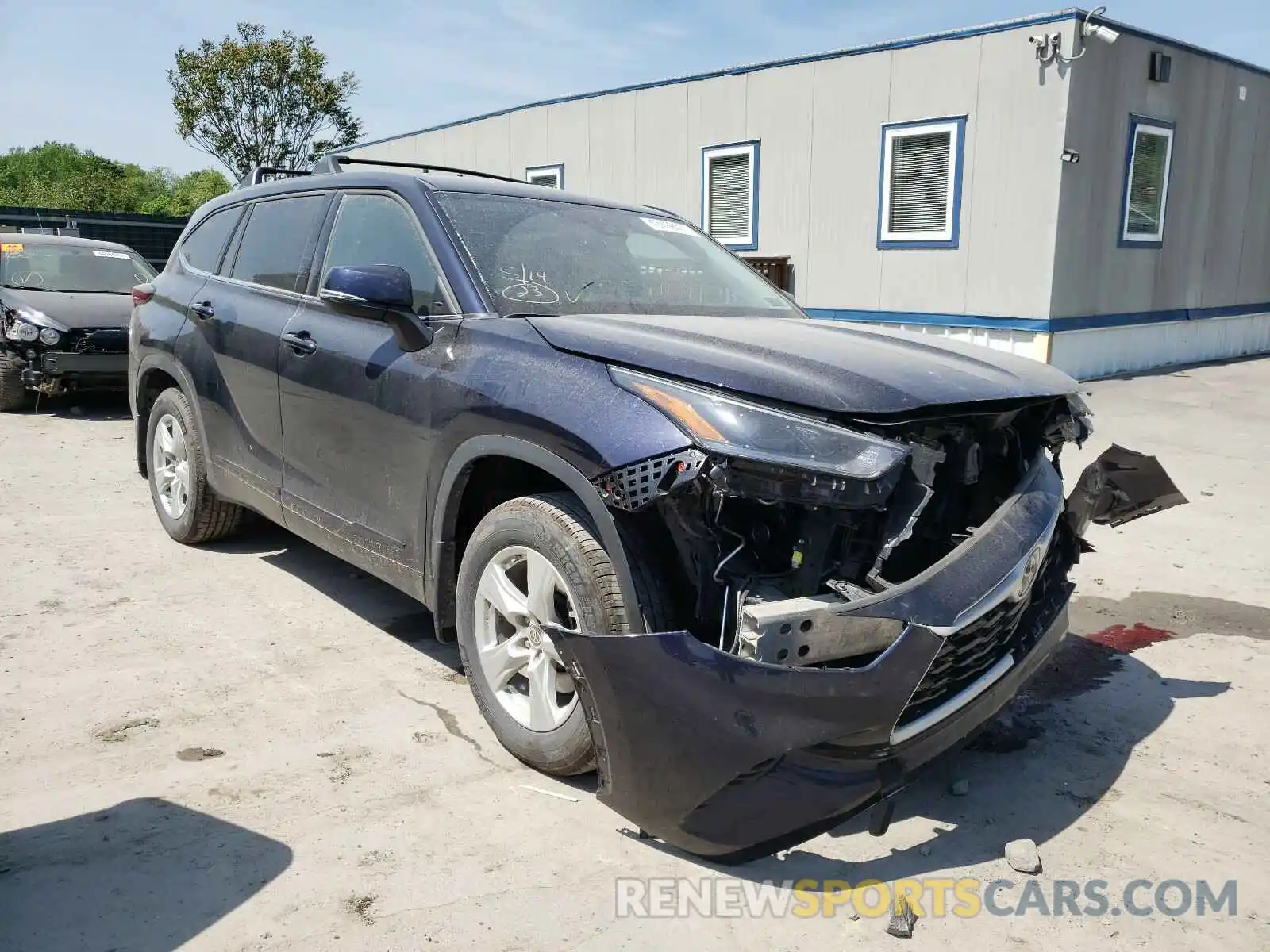 1 Photograph of a damaged car 5TDBZRBH2MS059723 TOYOTA HIGHLANDER 2021