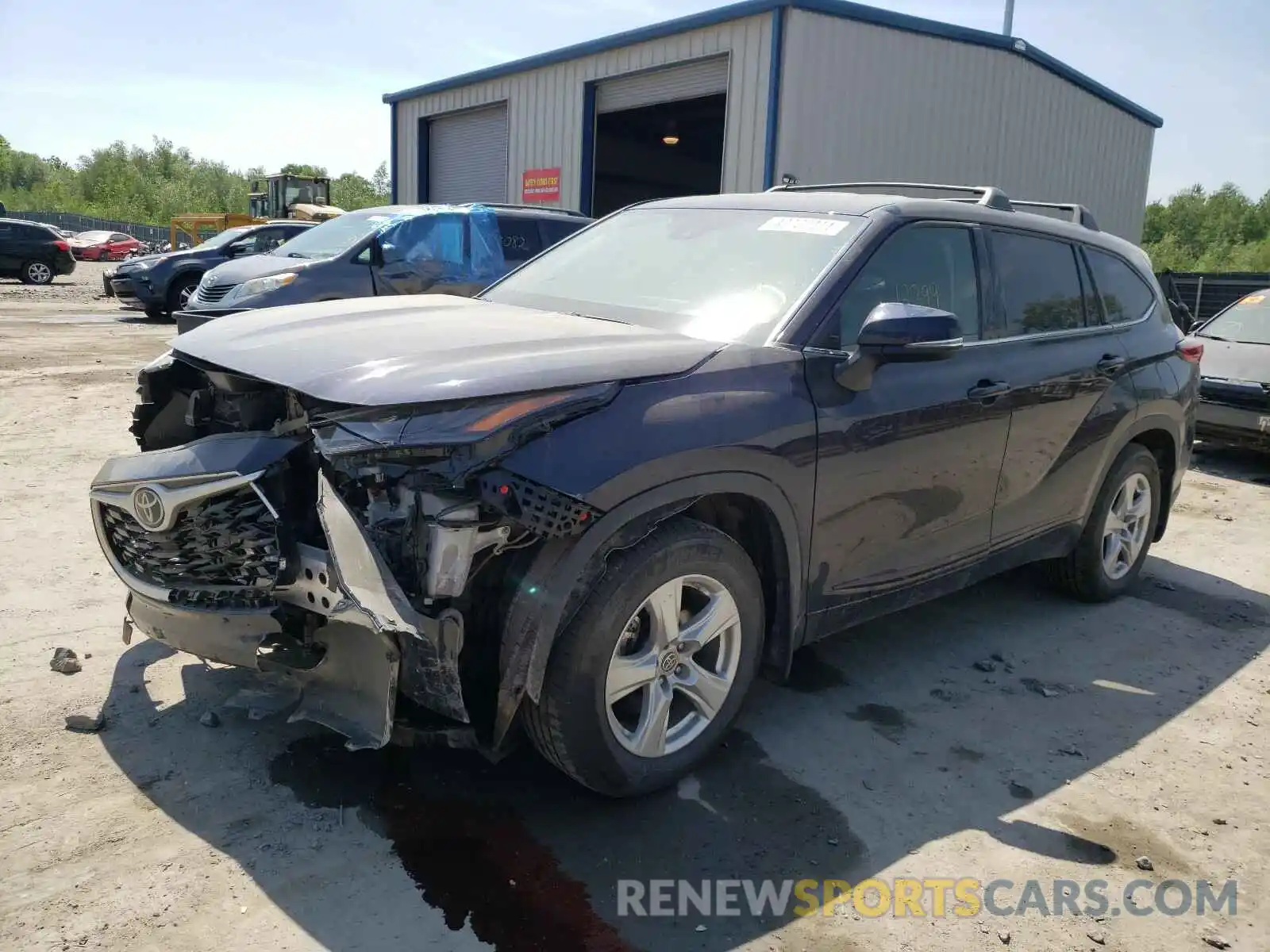 2 Photograph of a damaged car 5TDBZRBH2MS059723 TOYOTA HIGHLANDER 2021