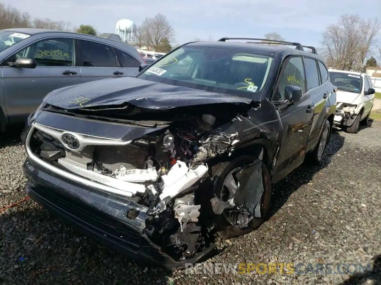 2 Photograph of a damaged car 5TDBZRBH2MS150636 TOYOTA HIGHLANDER 2021