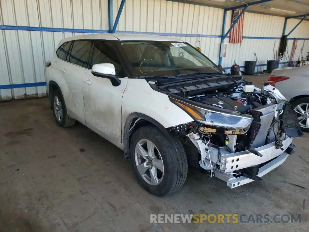 1 Photograph of a damaged car 5TDBZRBH2MS541835 TOYOTA HIGHLANDER 2021