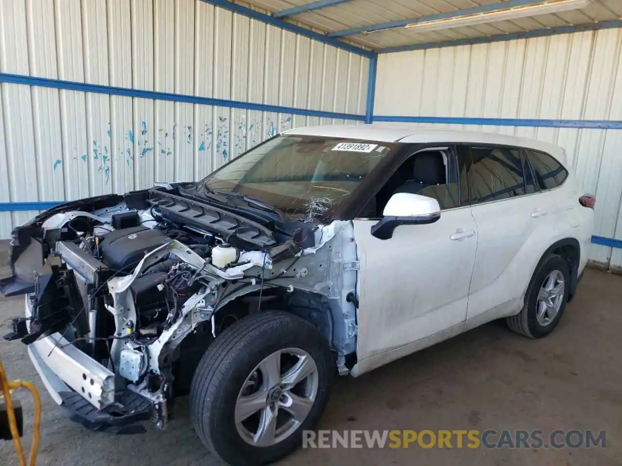 2 Photograph of a damaged car 5TDBZRBH2MS541835 TOYOTA HIGHLANDER 2021