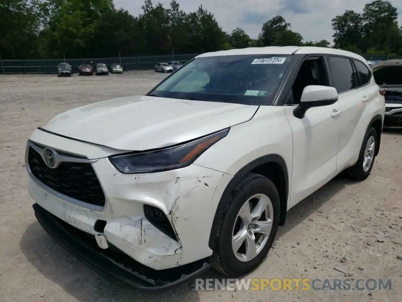 2 Photograph of a damaged car 5TDBZRBH2MS545318 TOYOTA HIGHLANDER 2021