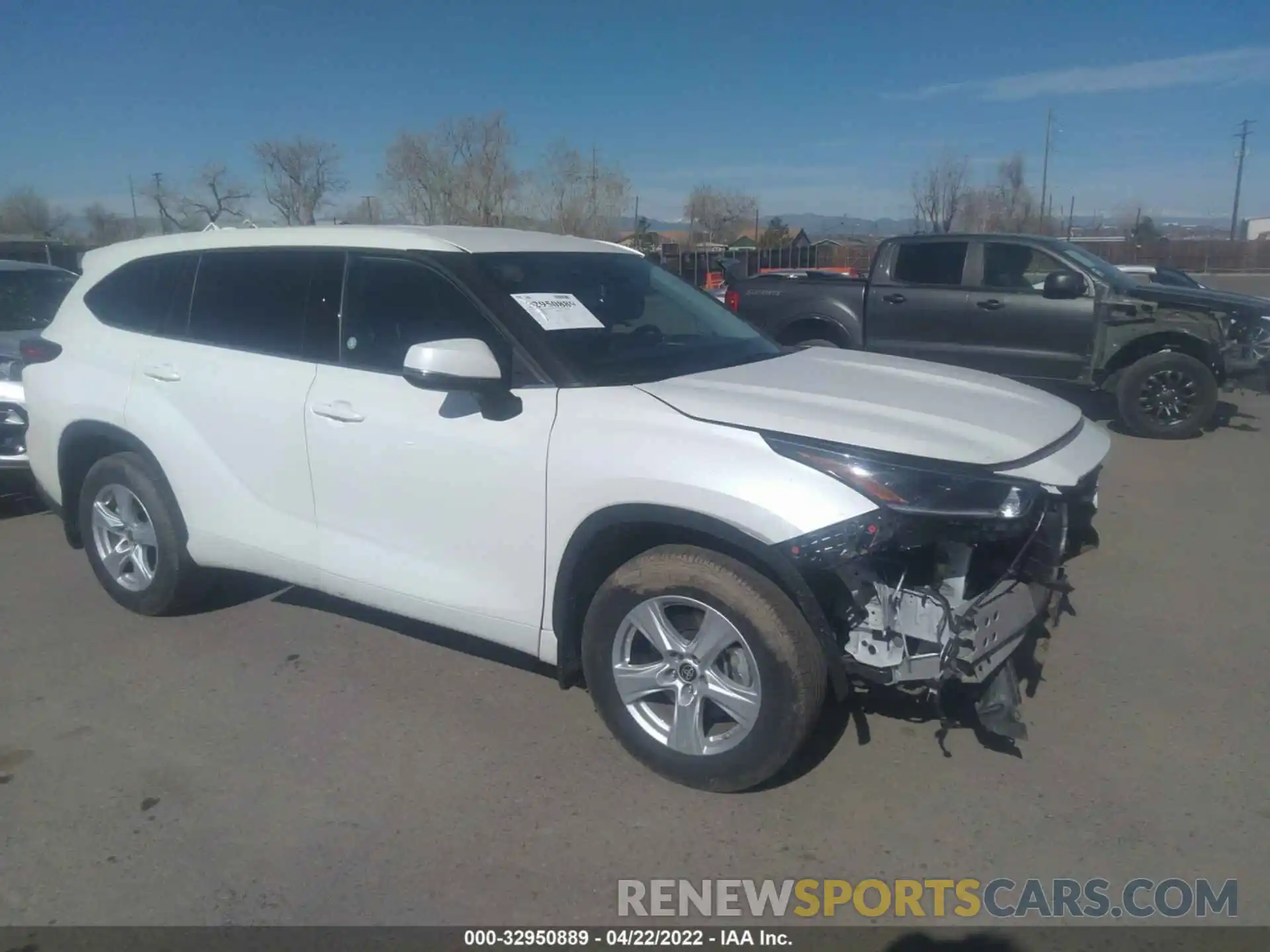 1 Photograph of a damaged car 5TDBZRBH3MS123123 TOYOTA HIGHLANDER 2021