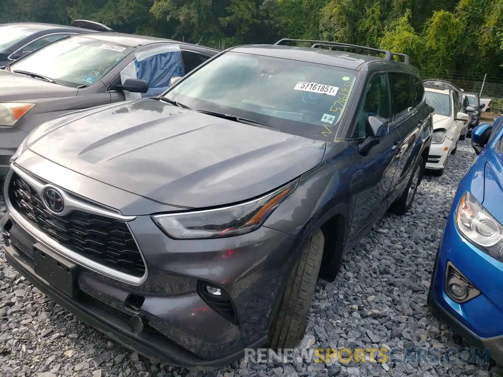 2 Photograph of a damaged car 5TDBZRBH3MS129942 TOYOTA HIGHLANDER 2021