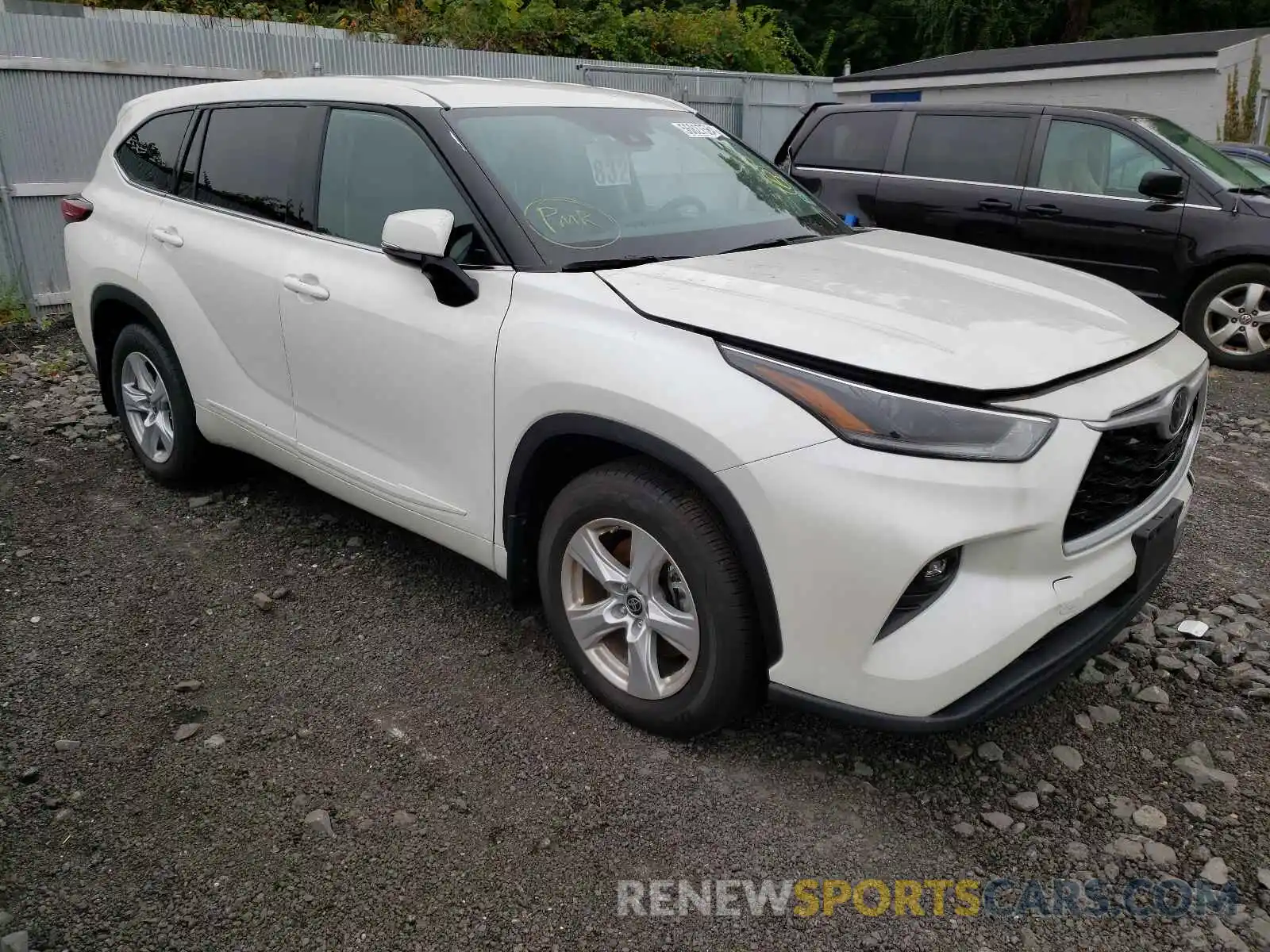 1 Photograph of a damaged car 5TDBZRBH3MS541441 TOYOTA HIGHLANDER 2021