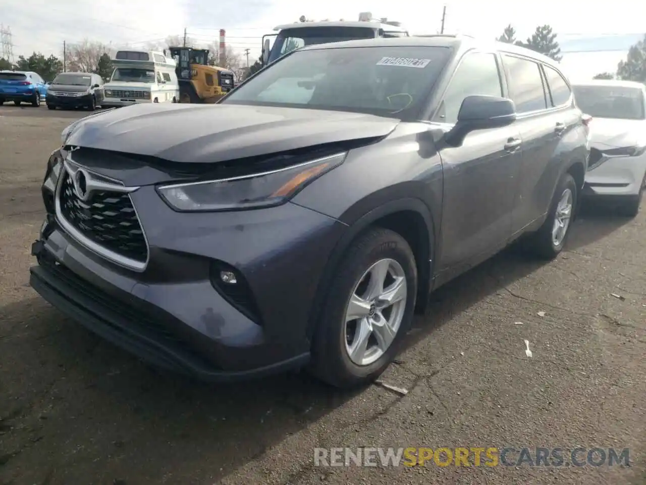 2 Photograph of a damaged car 5TDBZRBH4MS069511 TOYOTA HIGHLANDER 2021