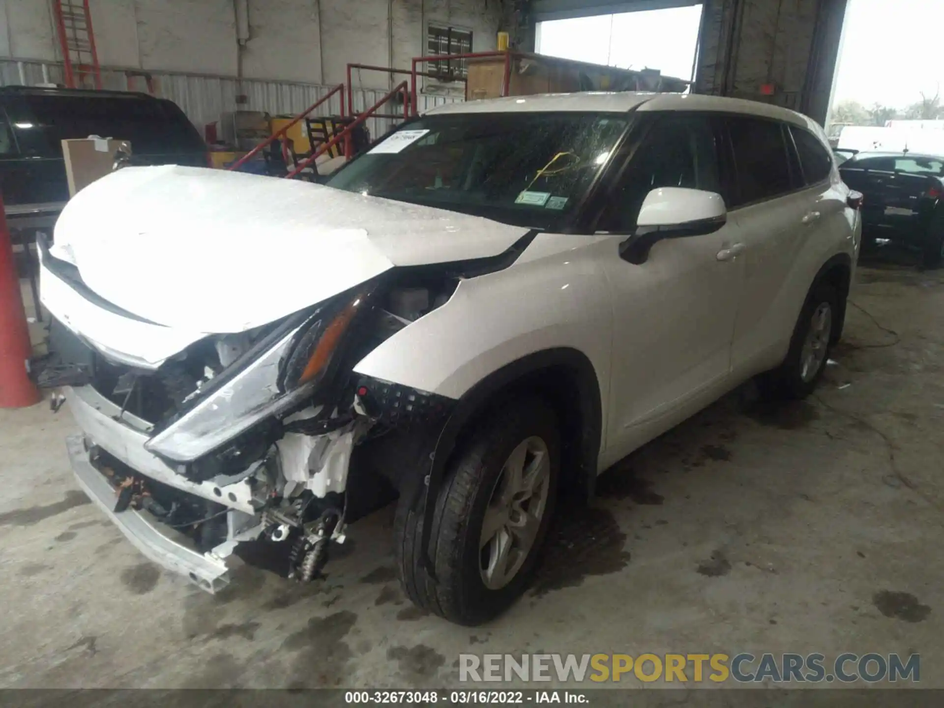 2 Photograph of a damaged car 5TDBZRBH4MS095638 TOYOTA HIGHLANDER 2021