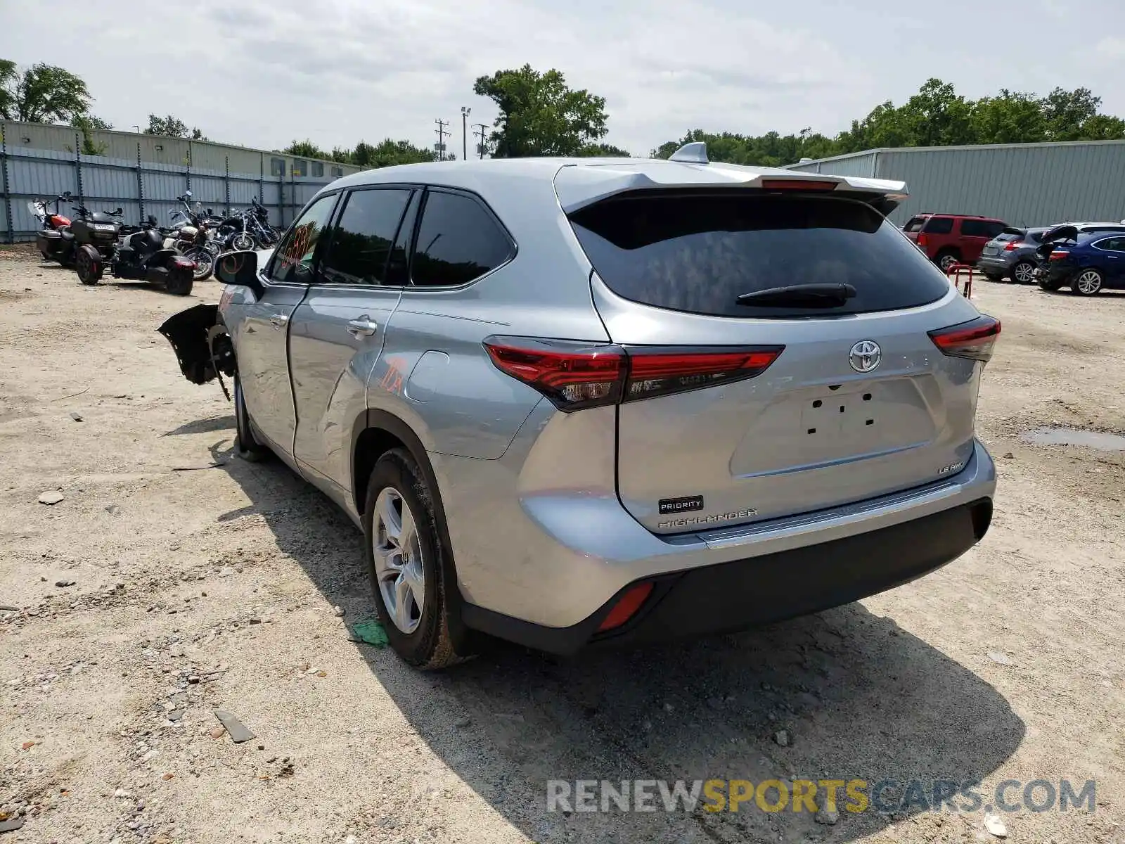 3 Photograph of a damaged car 5TDBZRBH4MS104080 TOYOTA HIGHLANDER 2021