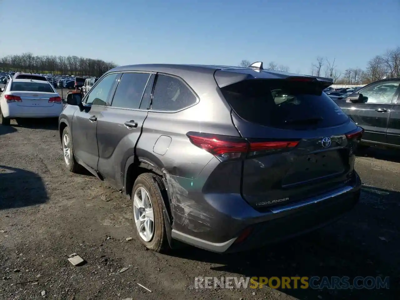 3 Photograph of a damaged car 5TDBZRBH4MS152730 TOYOTA HIGHLANDER 2021