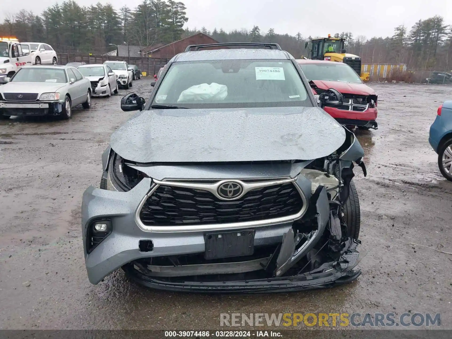 12 Photograph of a damaged car 5TDBZRBH4MS154297 TOYOTA HIGHLANDER 2021