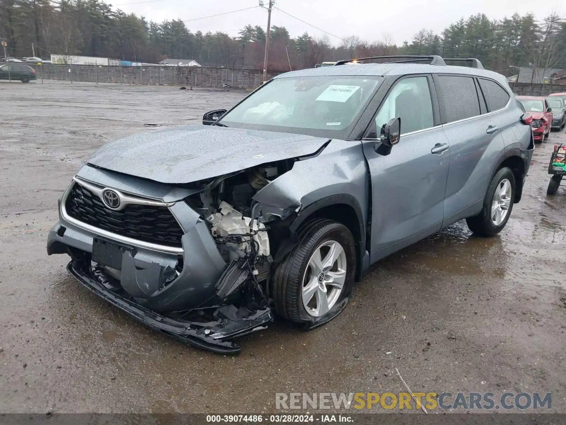 2 Photograph of a damaged car 5TDBZRBH4MS154297 TOYOTA HIGHLANDER 2021