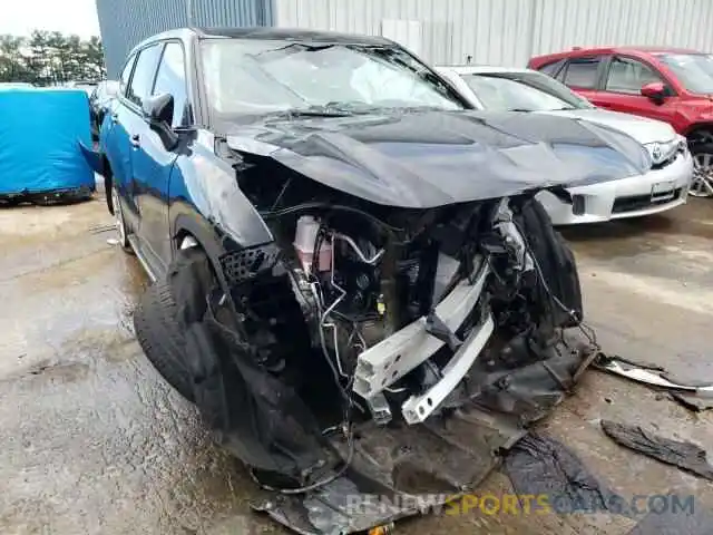 1 Photograph of a damaged car 5TDBZRBH4MS524910 TOYOTA HIGHLANDER 2021