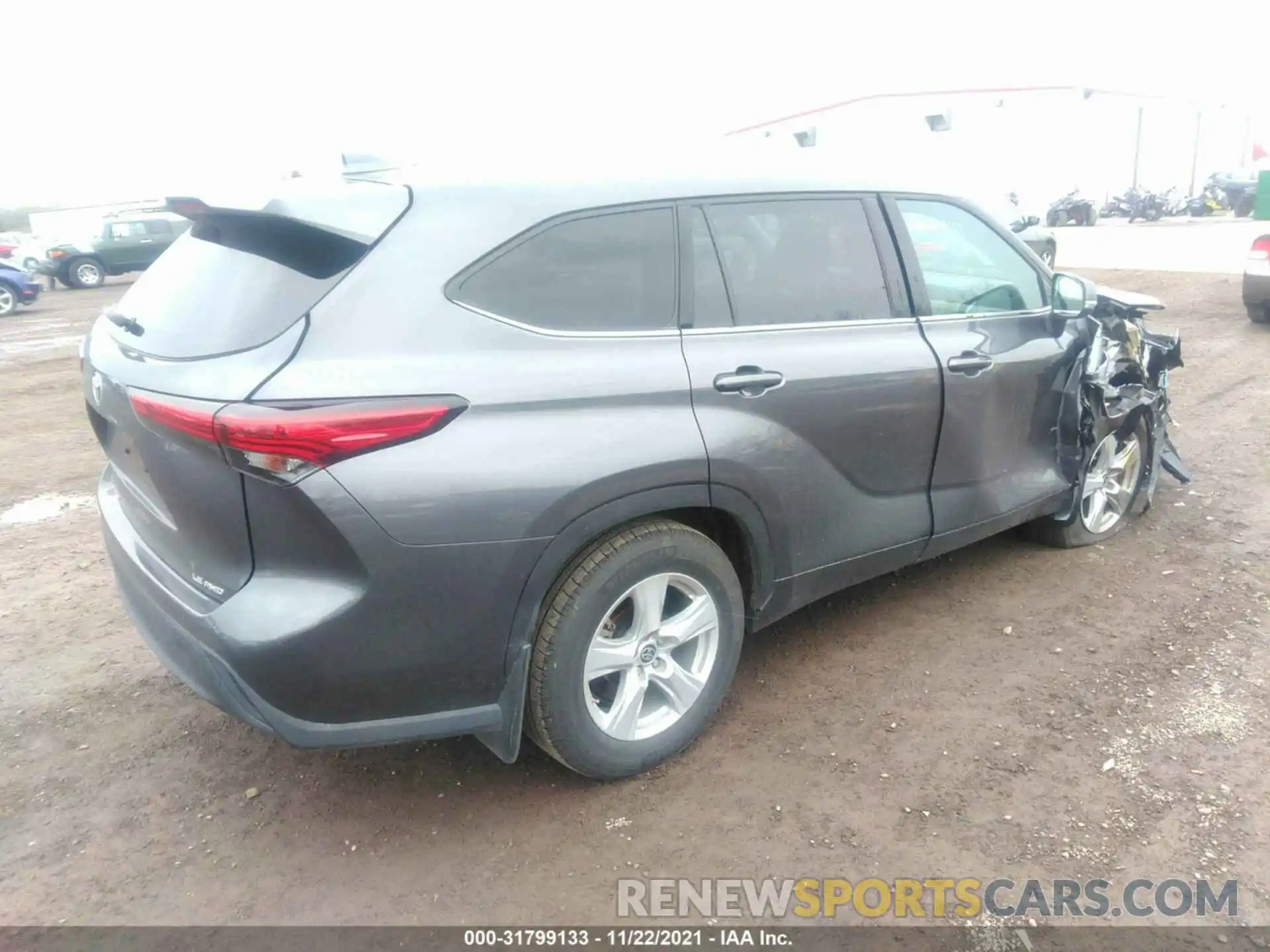 4 Photograph of a damaged car 5TDBZRBH4MS529122 TOYOTA HIGHLANDER 2021