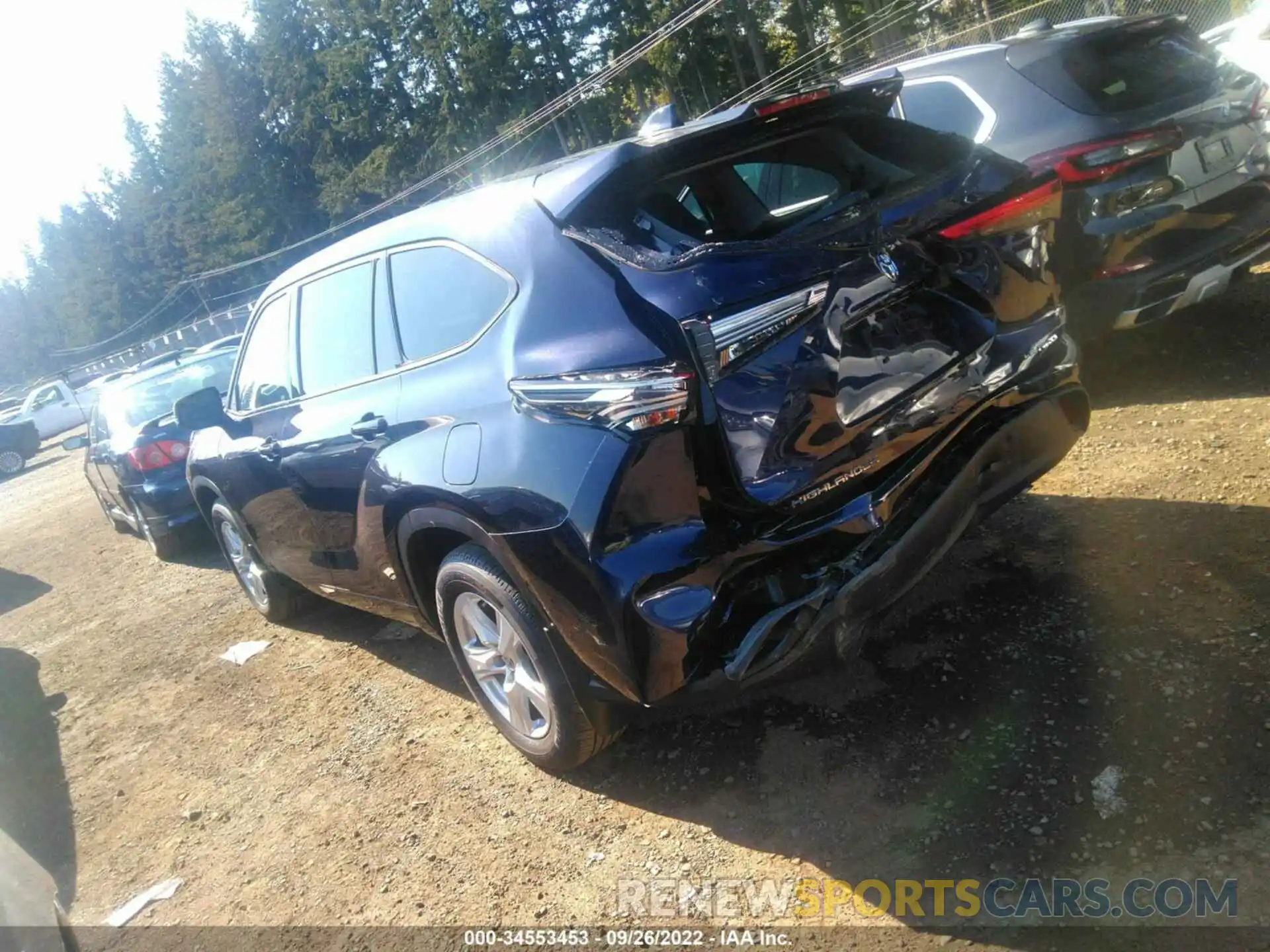 3 Photograph of a damaged car 5TDBZRBH4MS529265 TOYOTA HIGHLANDER 2021