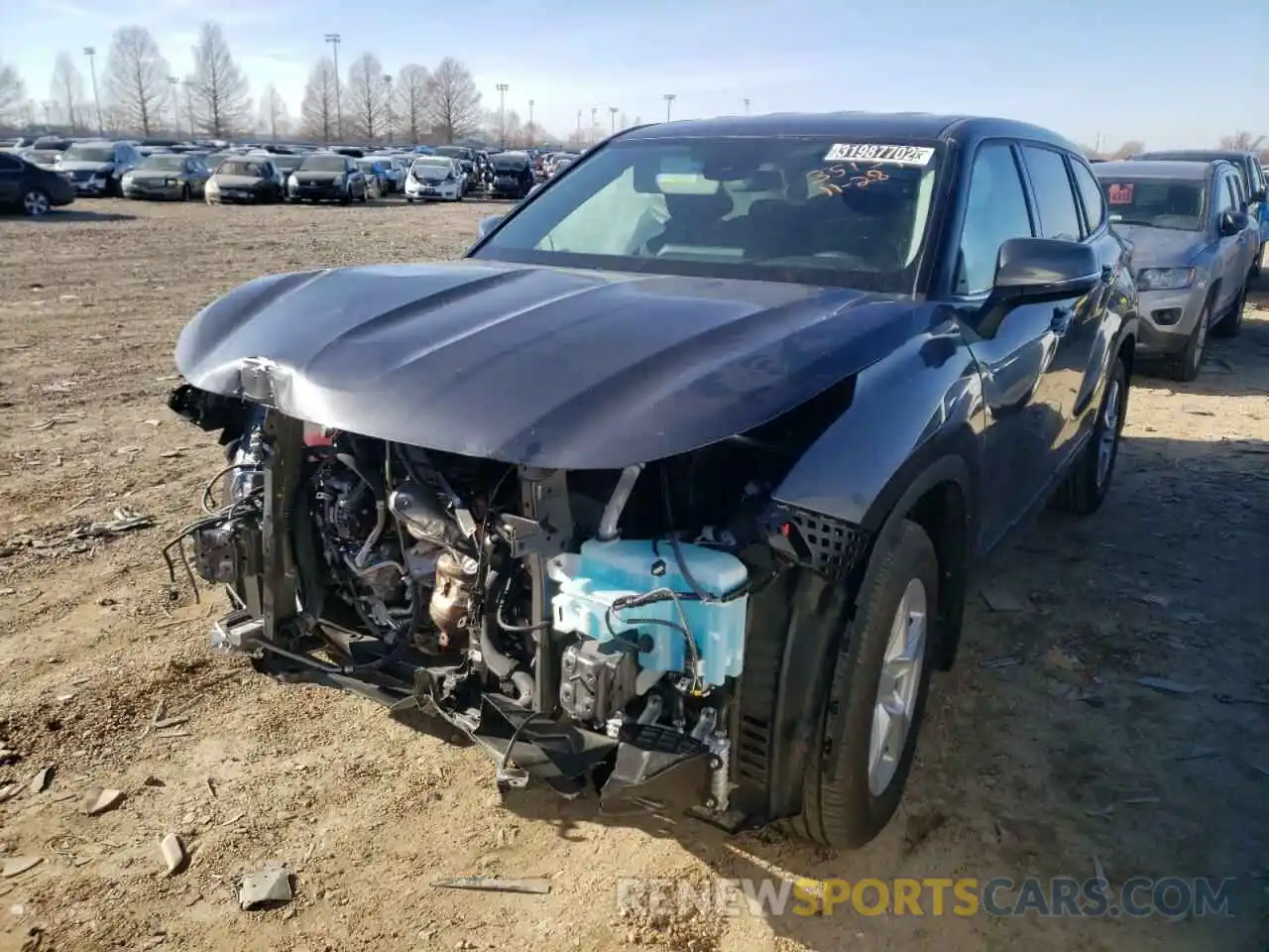 2 Photograph of a damaged car 5TDBZRBH4MS543604 TOYOTA HIGHLANDER 2021